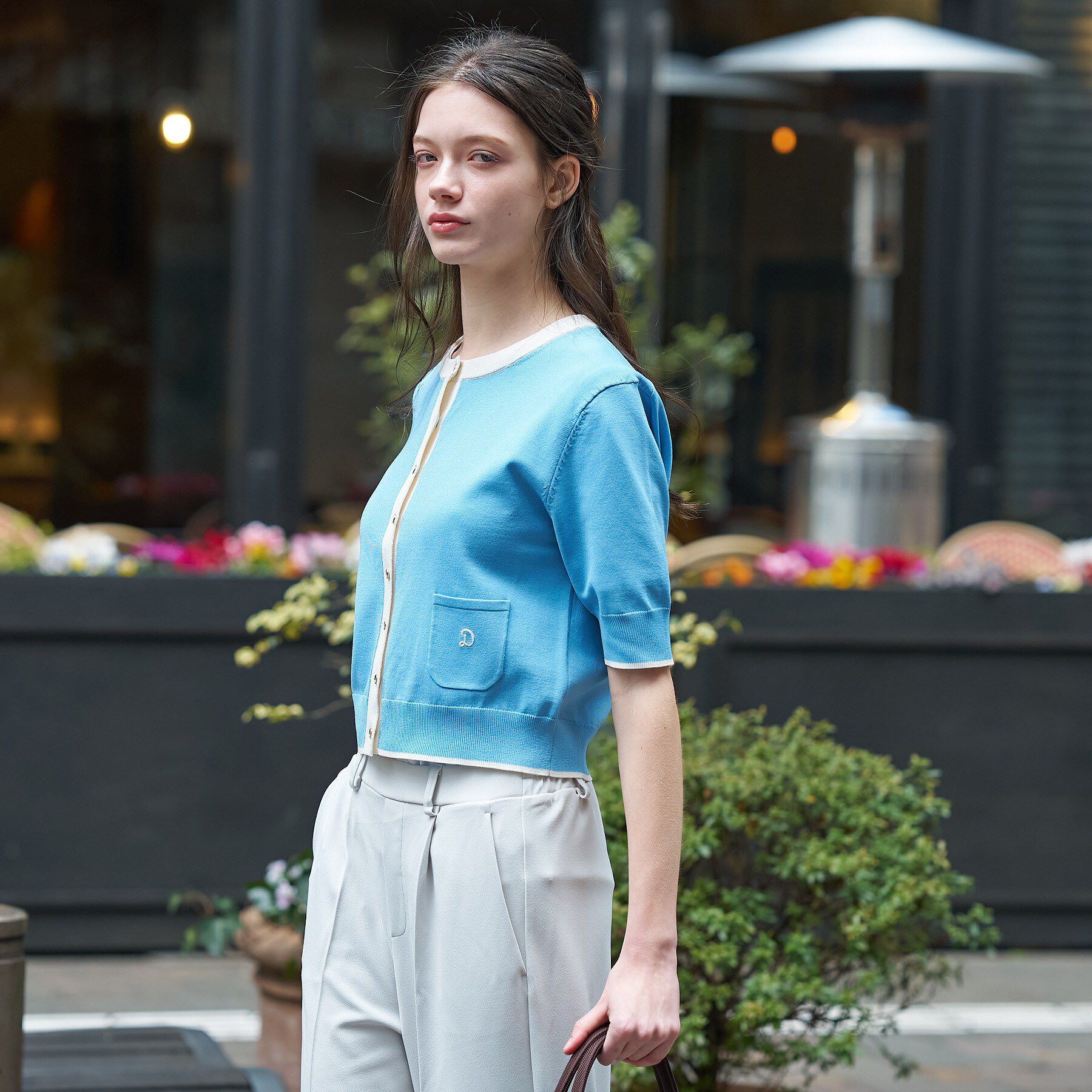 DRESSTERIOR「【otonaMUSE5月号掲載/UVカット/ウォッシャブル】クールタッチ コンビ カーディガン」|カーディガン|