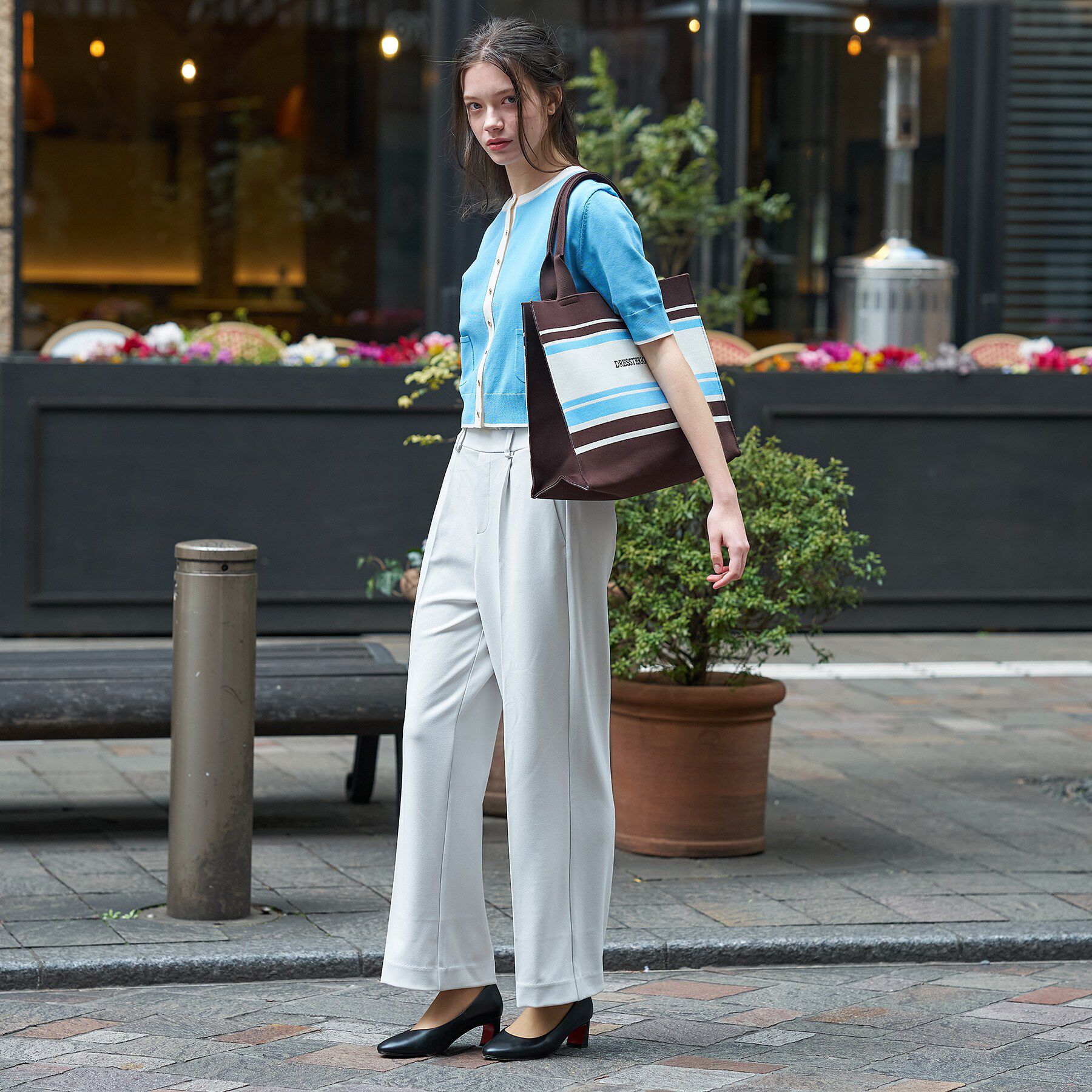 DRESSTERIOR「【otonaMUSE5月号掲載/UVカット/ウォッシャブル】クールタッチ コンビ カーディガン」|カーディガン|