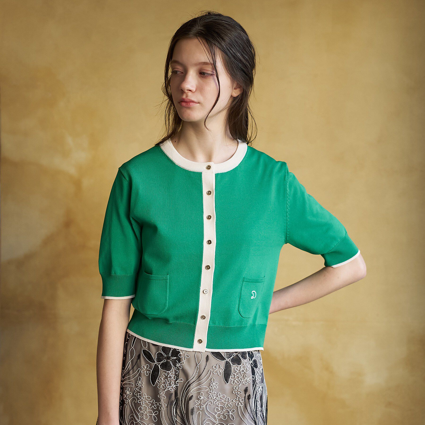 DRESSTERIOR「【otonaMUSE5月号掲載/UVカット/ウォッシャブル】クールタッチ コンビ カーディガン」|カーディガン|