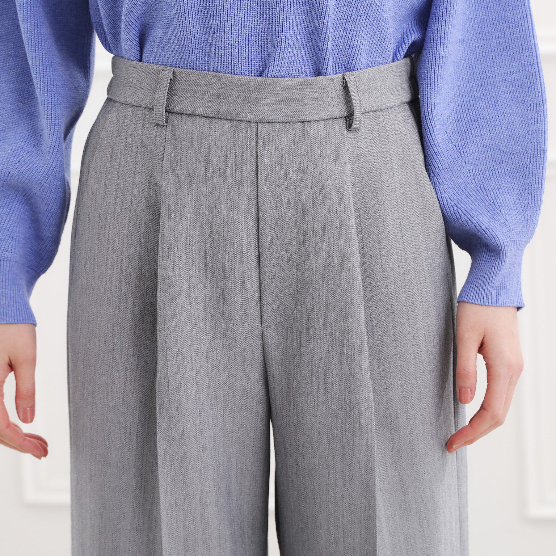 grove「スタイリングが上品に決まる、ウールライクワイドパンツ」|その他|