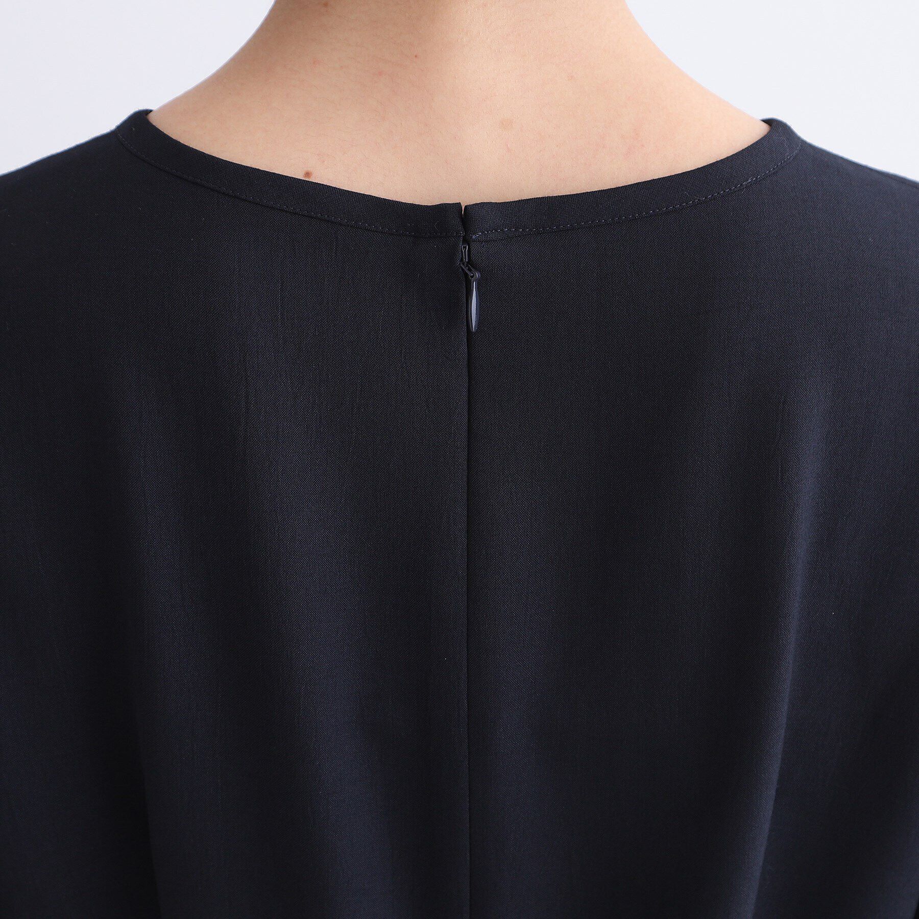 INDIVI「【洗える／UVケア／SETUP可能】ウール調フィット＆フレアワンピース」|ワンピース|