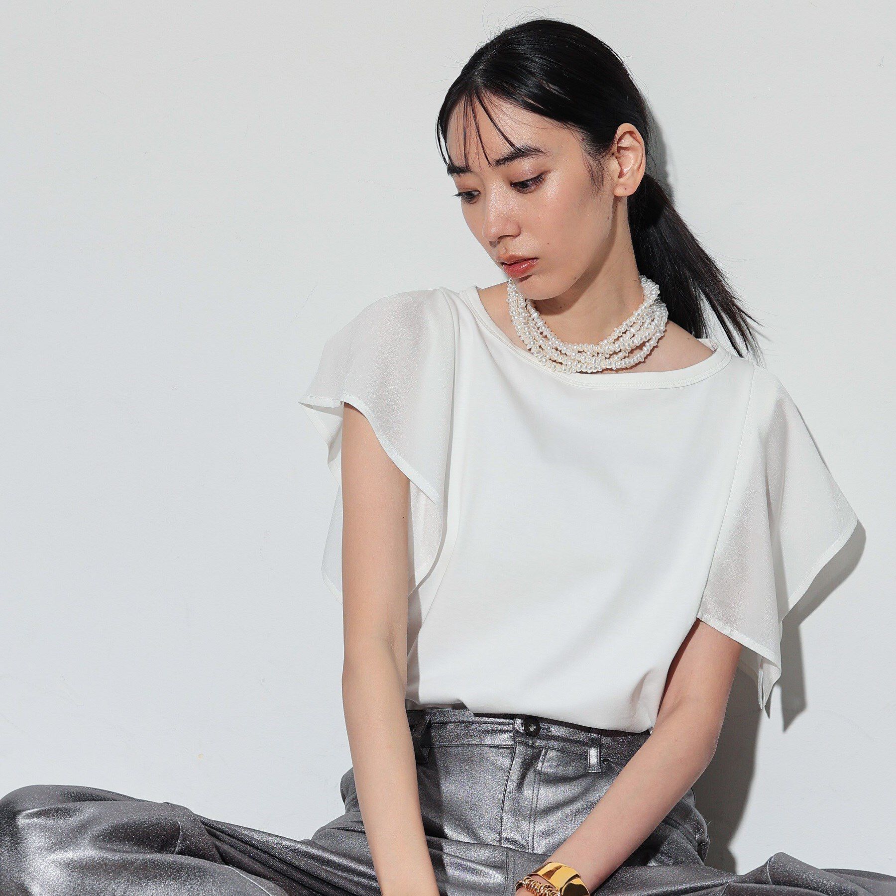 GALLEST「ハンカチーフスリーブTシャツ」|Tシャツ・カットソー|