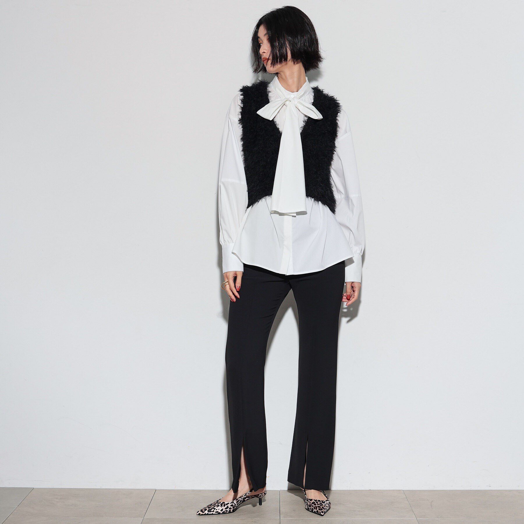 GALLEST「タイプライターボウタイシャツ」|シャツ・ブラウス|