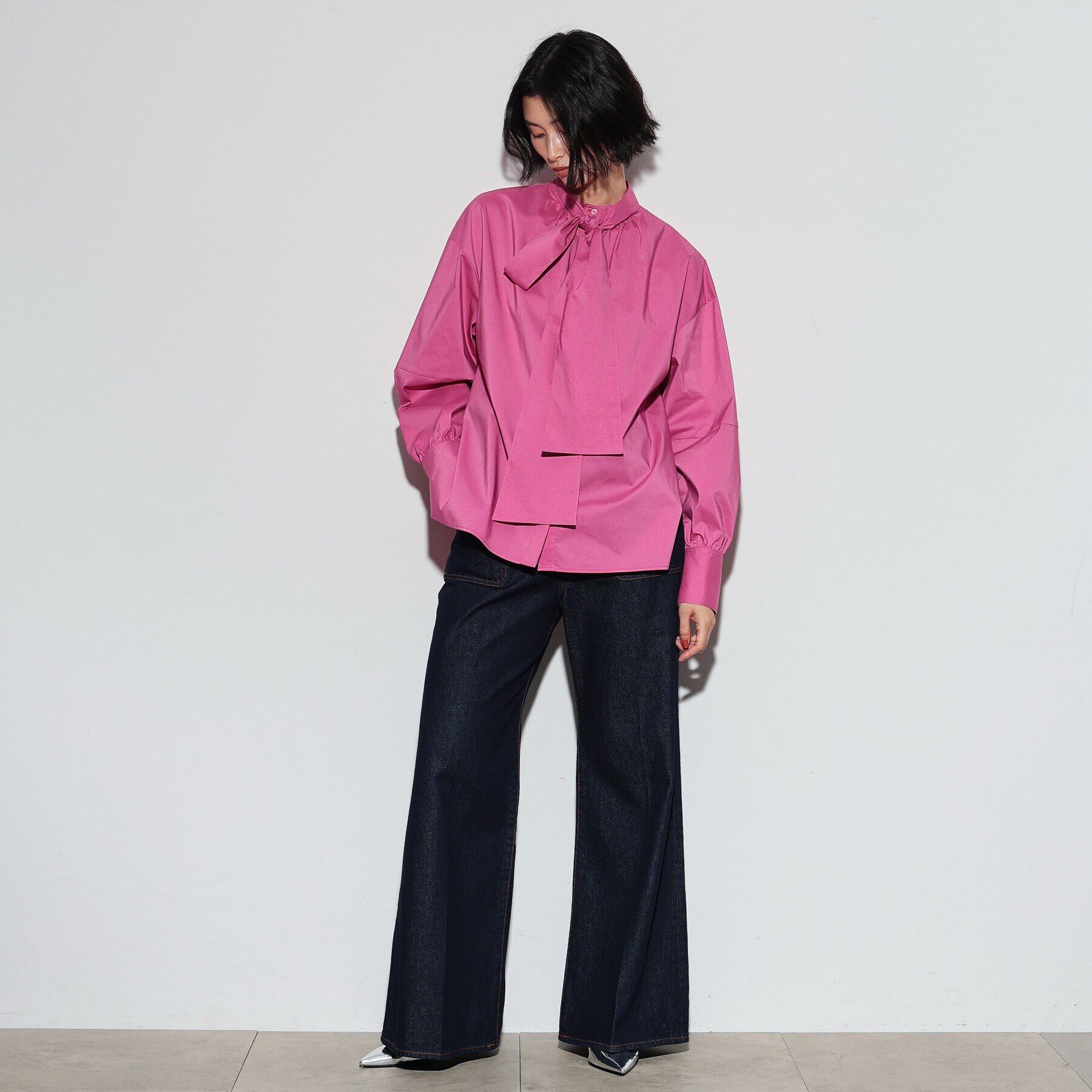 GALLEST「タイプライターボウタイシャツ」|シャツ・ブラウス|