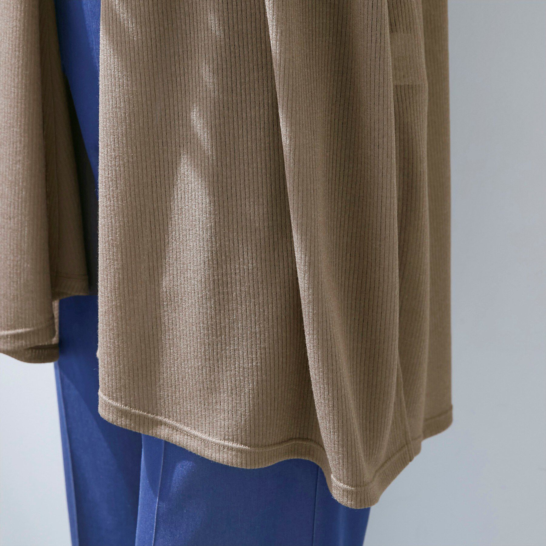 INDIVI「【洗える／アンサンブル可能】シアースストライプカーディガン」|カーディガン|