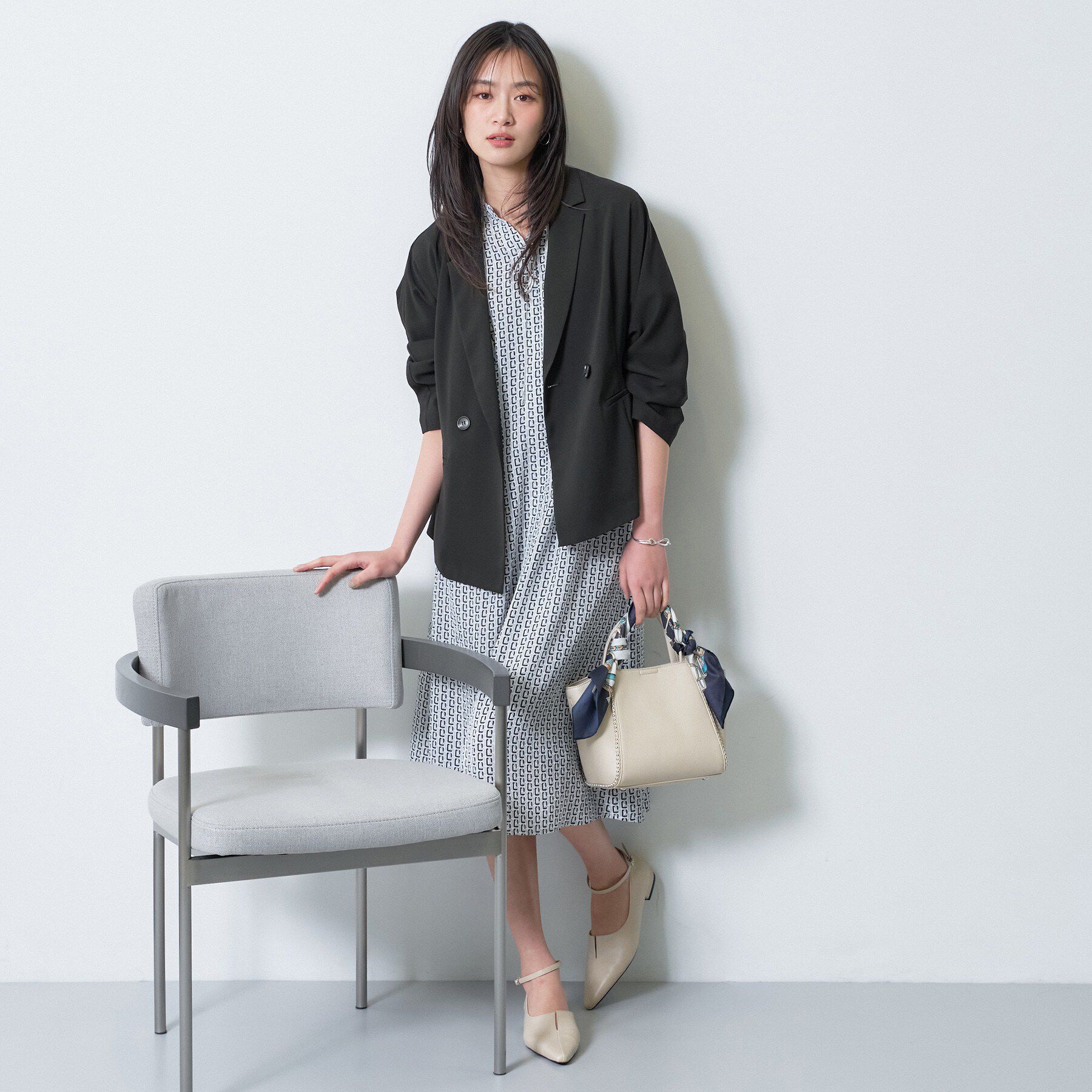 INDIVI「【さらに軽く軽快！／着る日傘】ドルマンダブルジャケット」|テーラードジャケット|