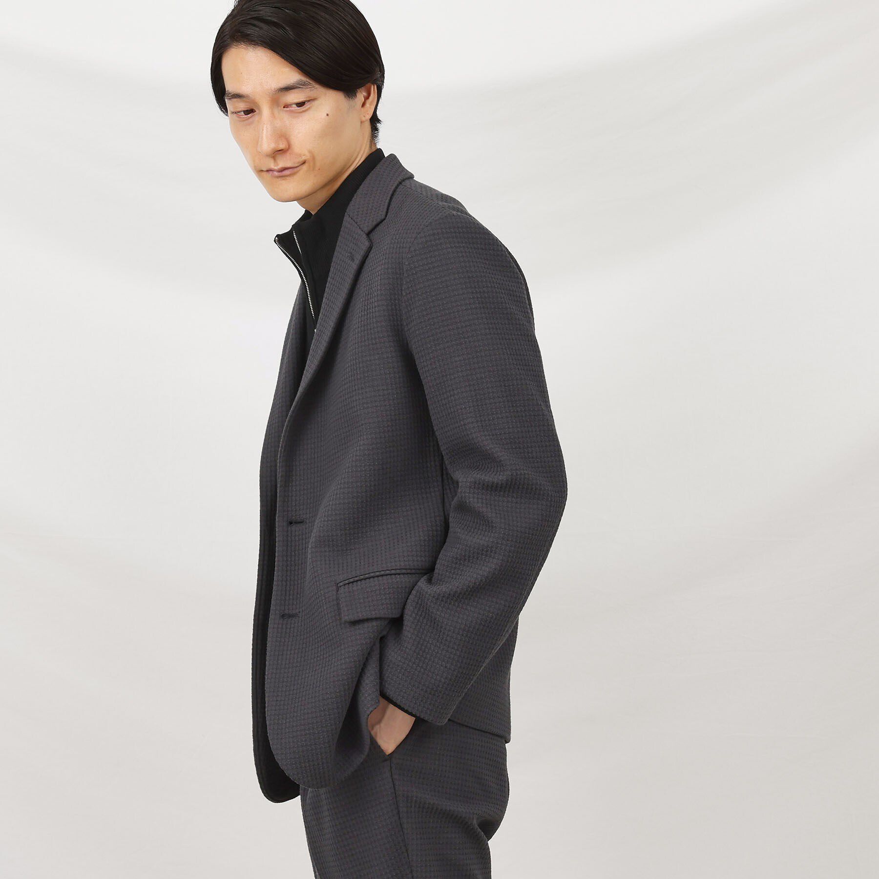 TAKEO KIKUCHI「【抗菌防臭】クロスウィーブ ジャケット」|テーラードジャケット|