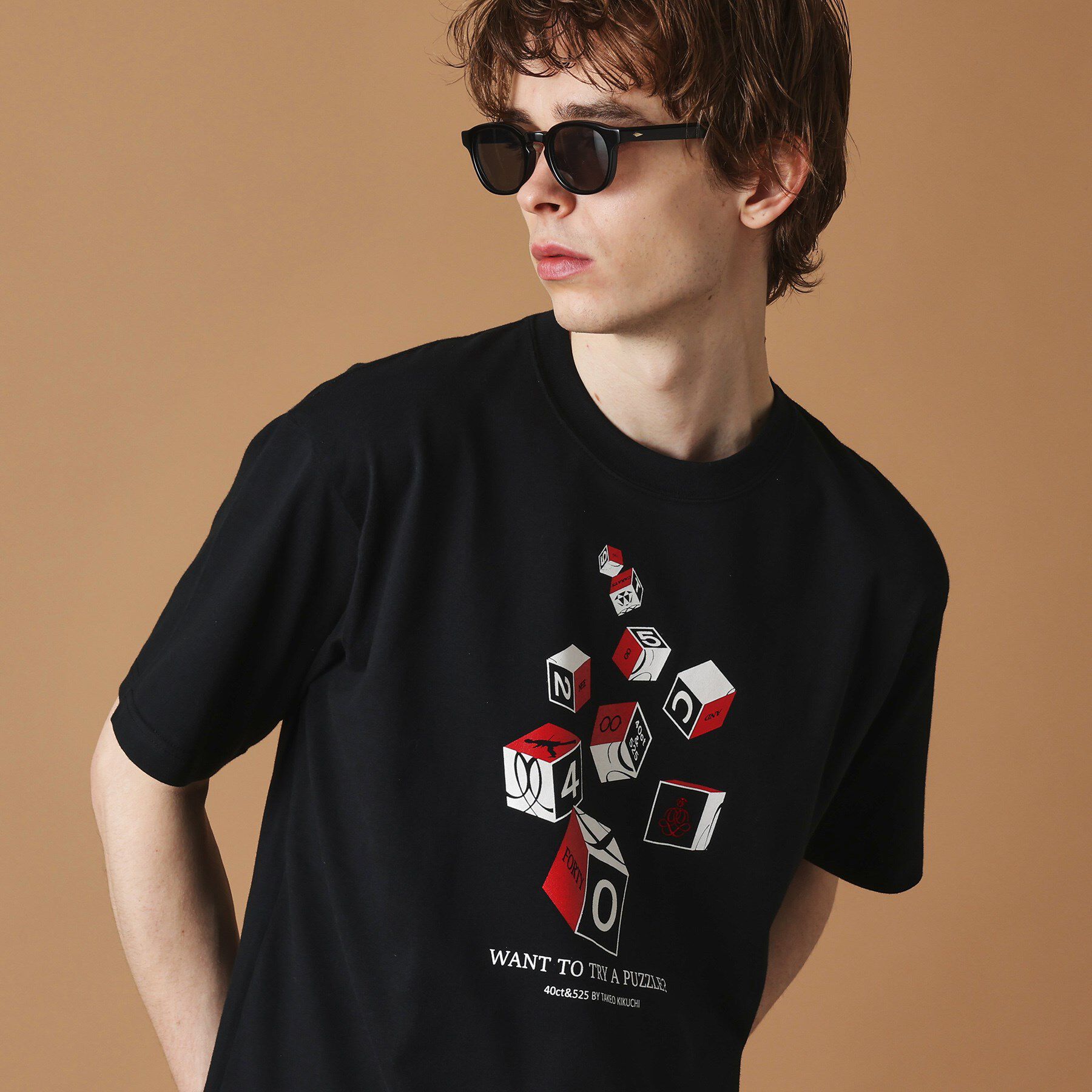 40CARATS&525「【Sサイズ～】キューブグラフィック半袖Tシャツ」|Tシャツ・カットソー|