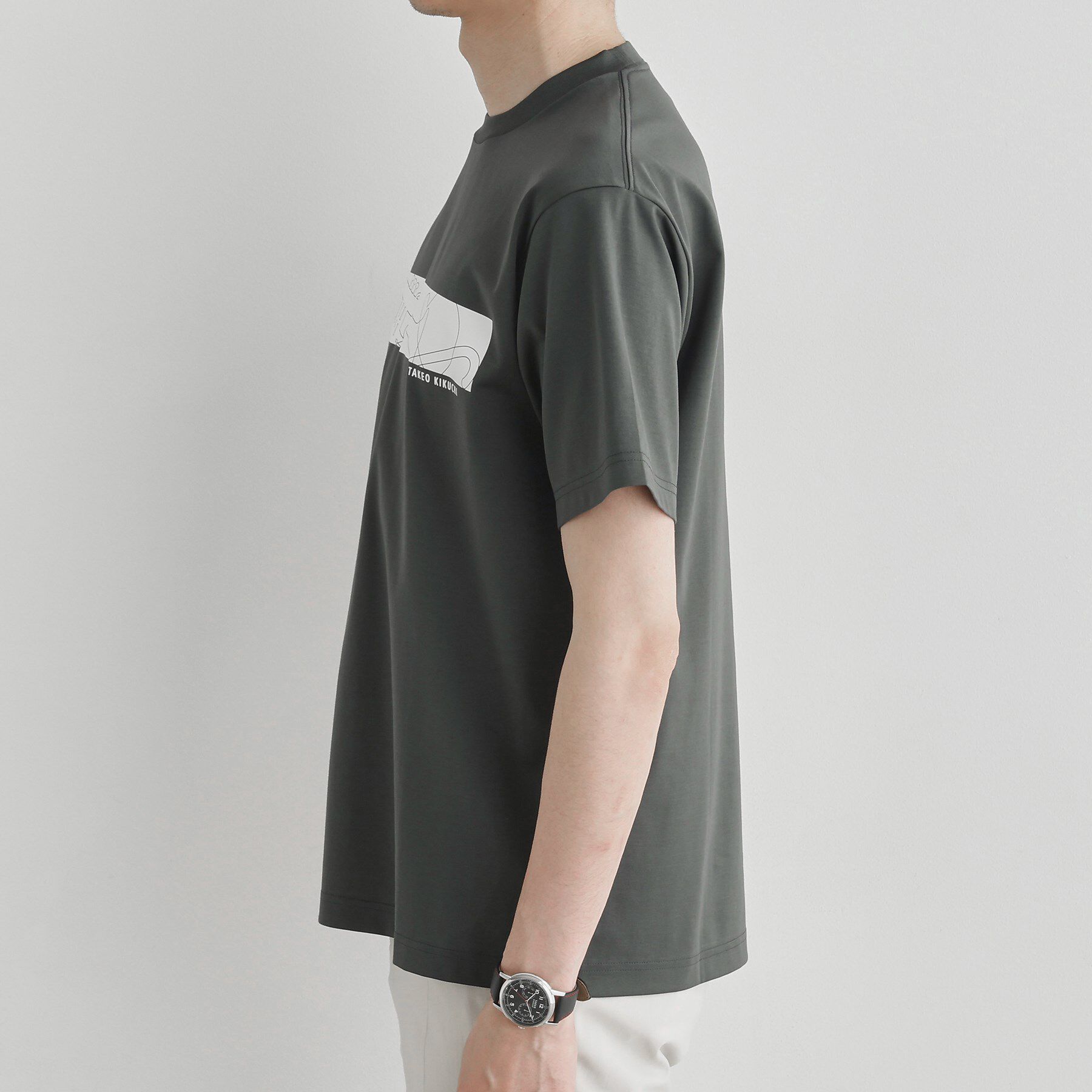 TAKEO KIKUCHI「バープリントポンチTシャツ」|Tシャツ・カットソー|