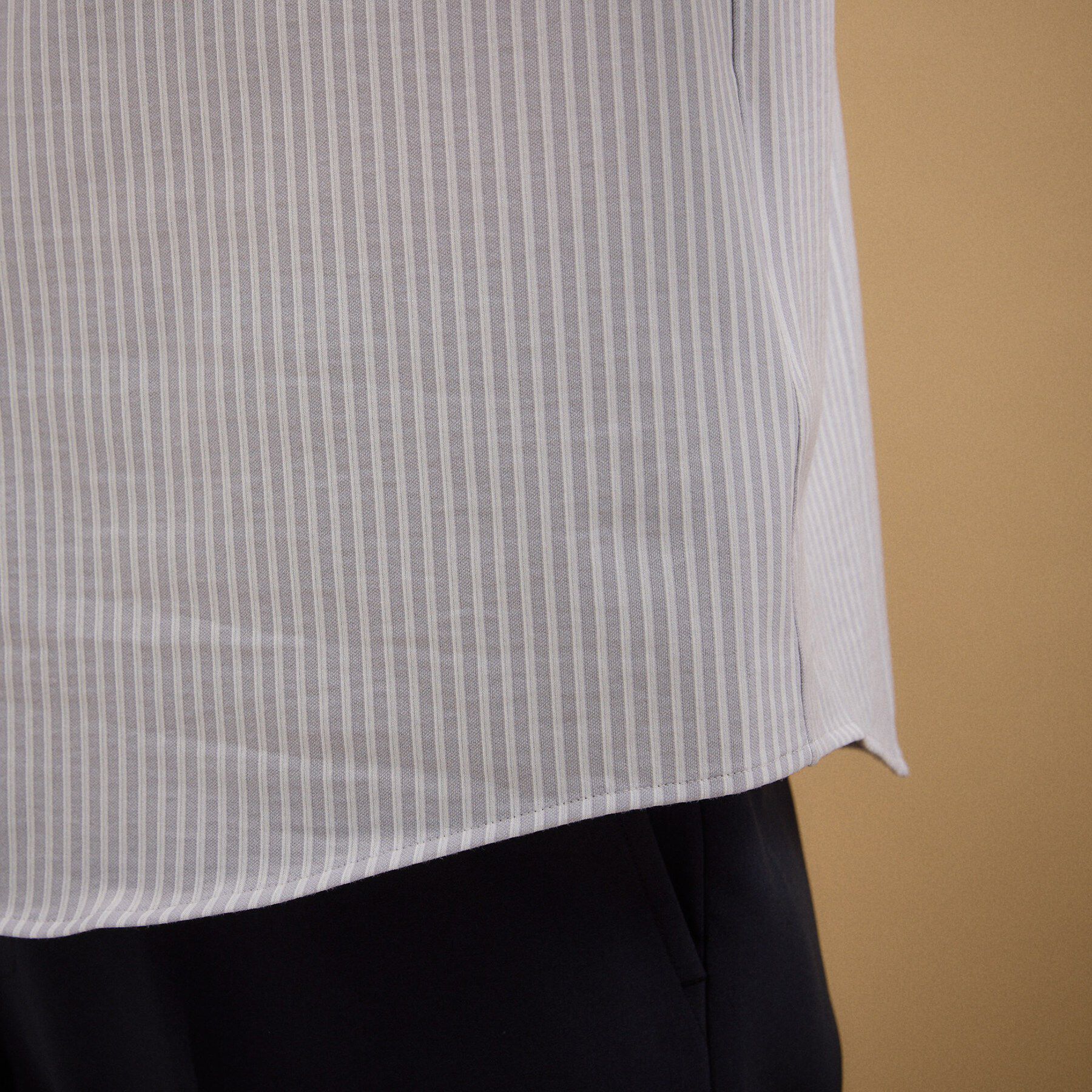 TAKEO KIKUCHI「【接触冷感】 ジャージストライプ シャツ」|シャツ・ブラウス|