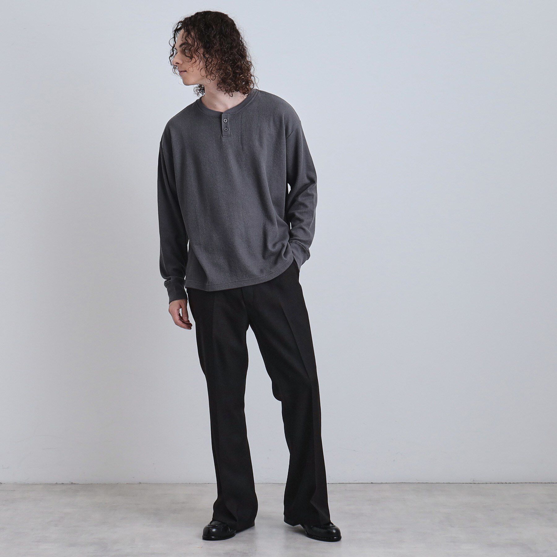 tk.TAKEO KIKUCHI「ワッフルヘンリーカットソー」|Tシャツ・カットソー|