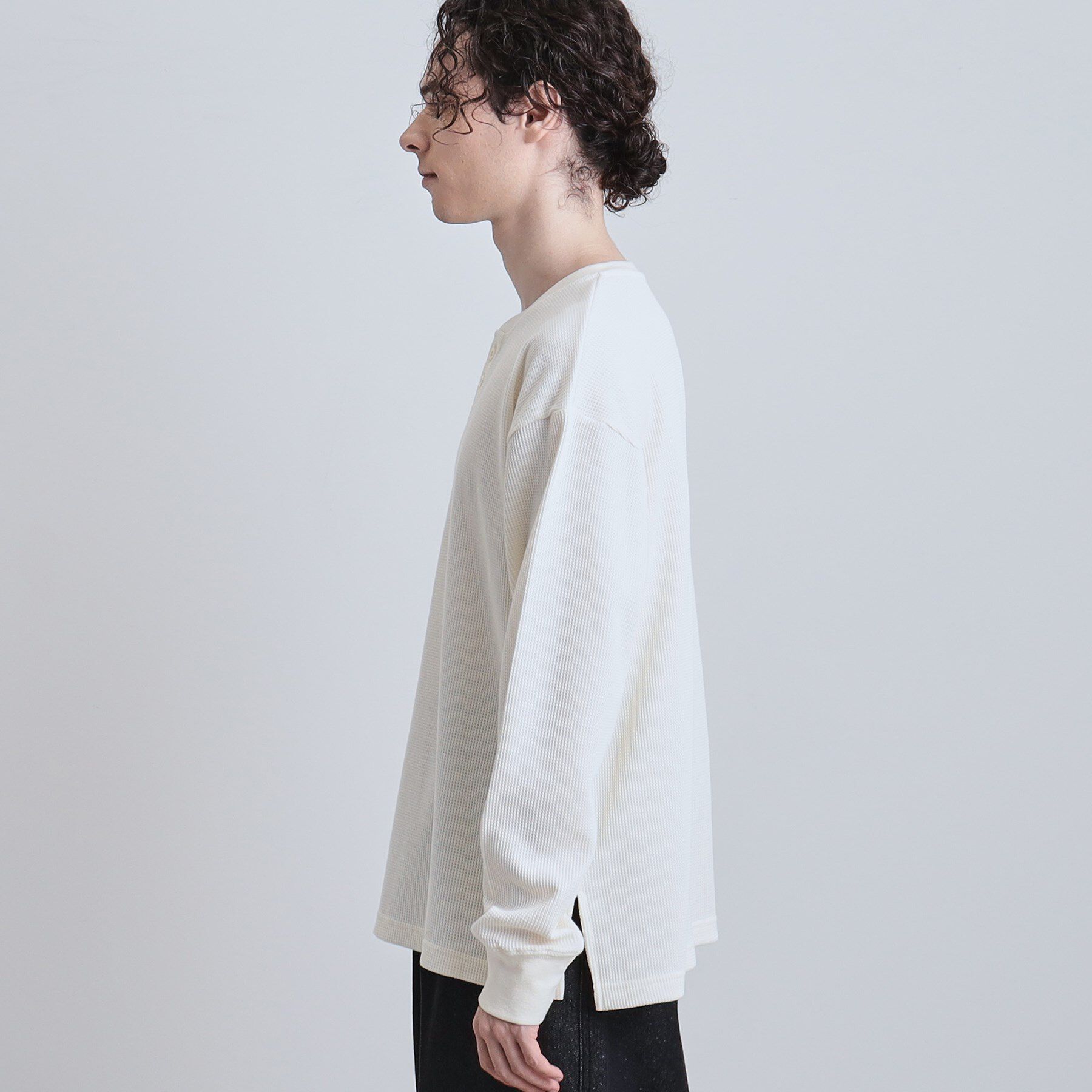 tk.TAKEO KIKUCHI「ワッフルヘンリーカットソー」|Tシャツ・カットソー|