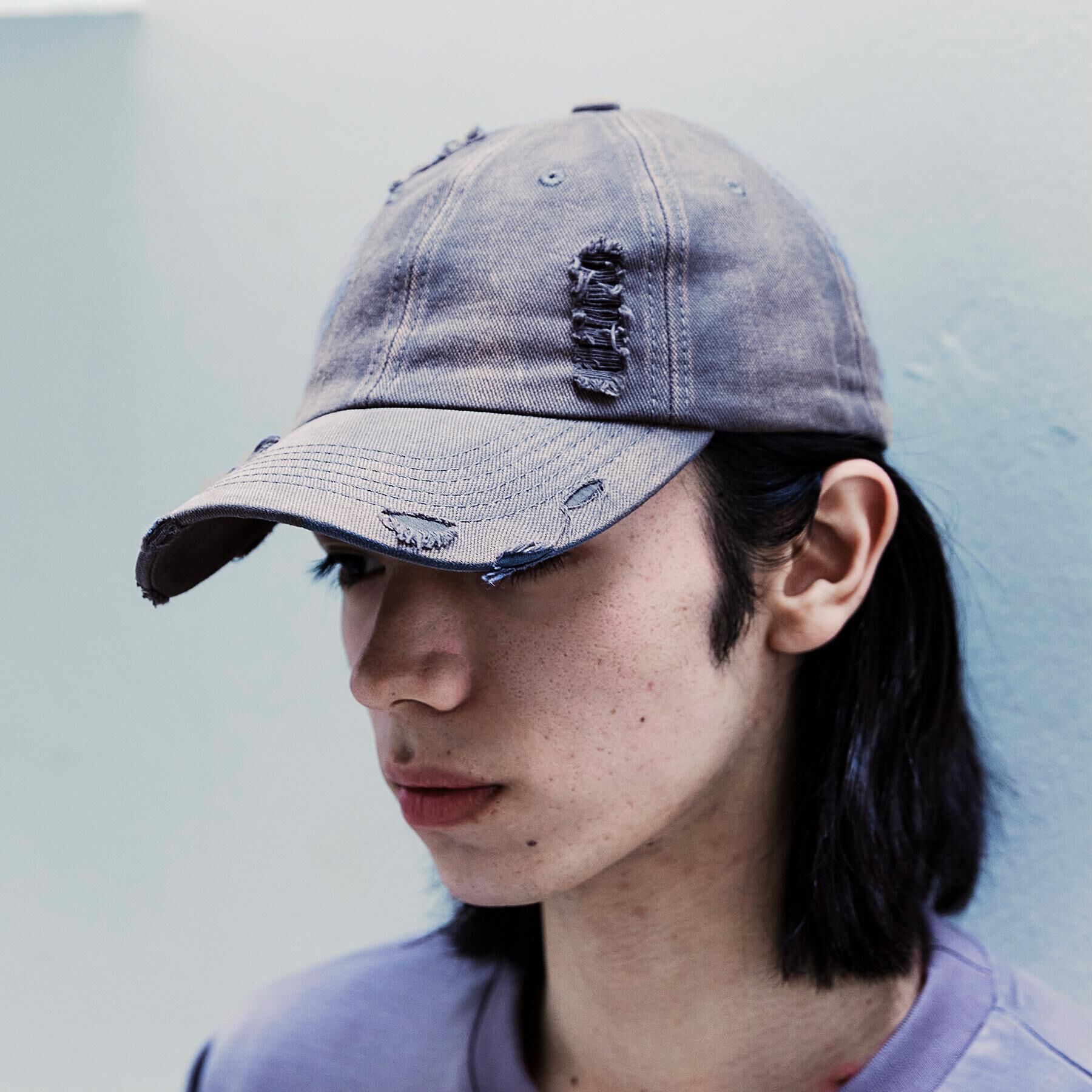 tk.TAKEO KIKUCHI「ダメージキャップ」|キャップ・キャスケット|チャコールグレー(0