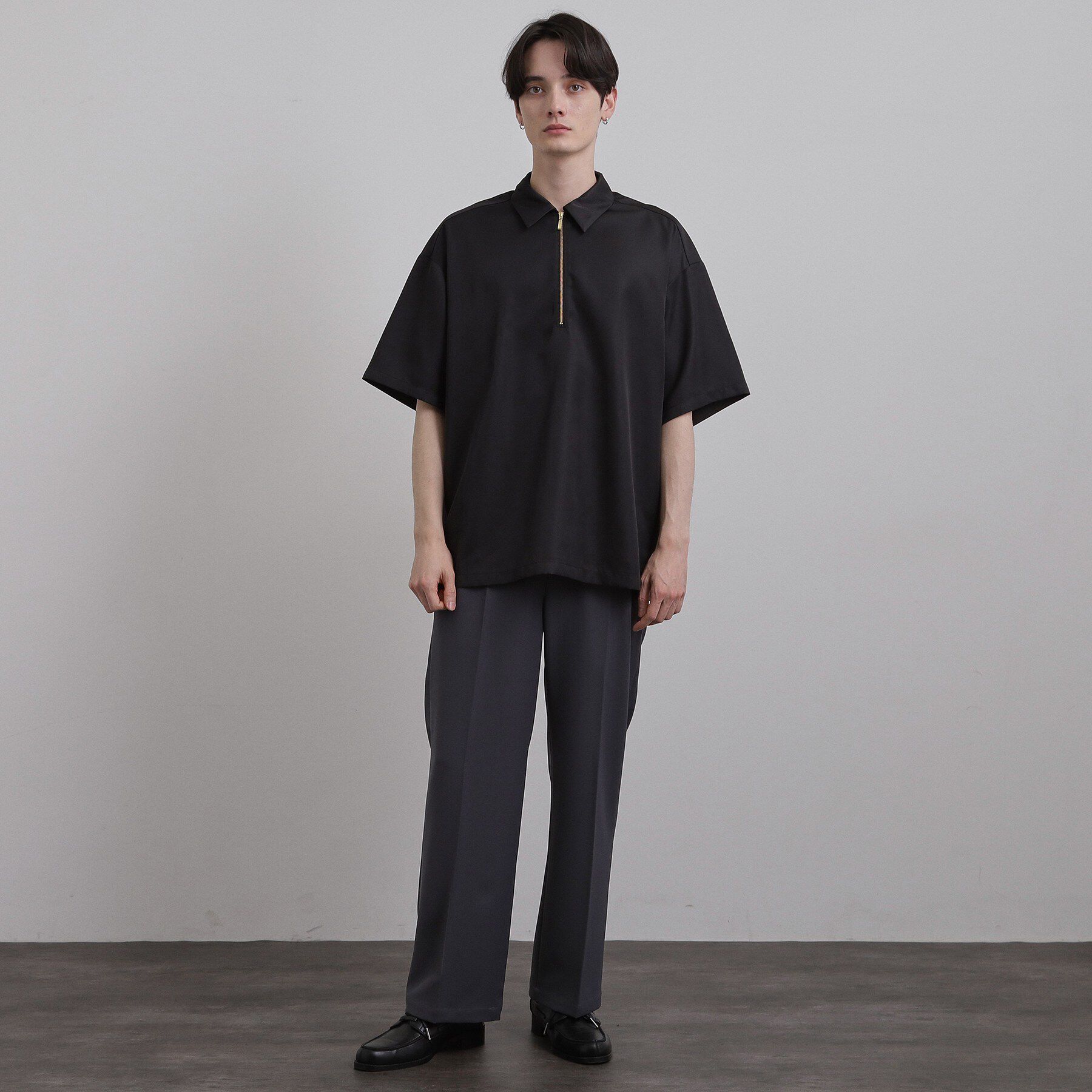 tk.TAKEO KIKUCHI「配色ハーフジップシャツ」|シャツ・ブラウス|