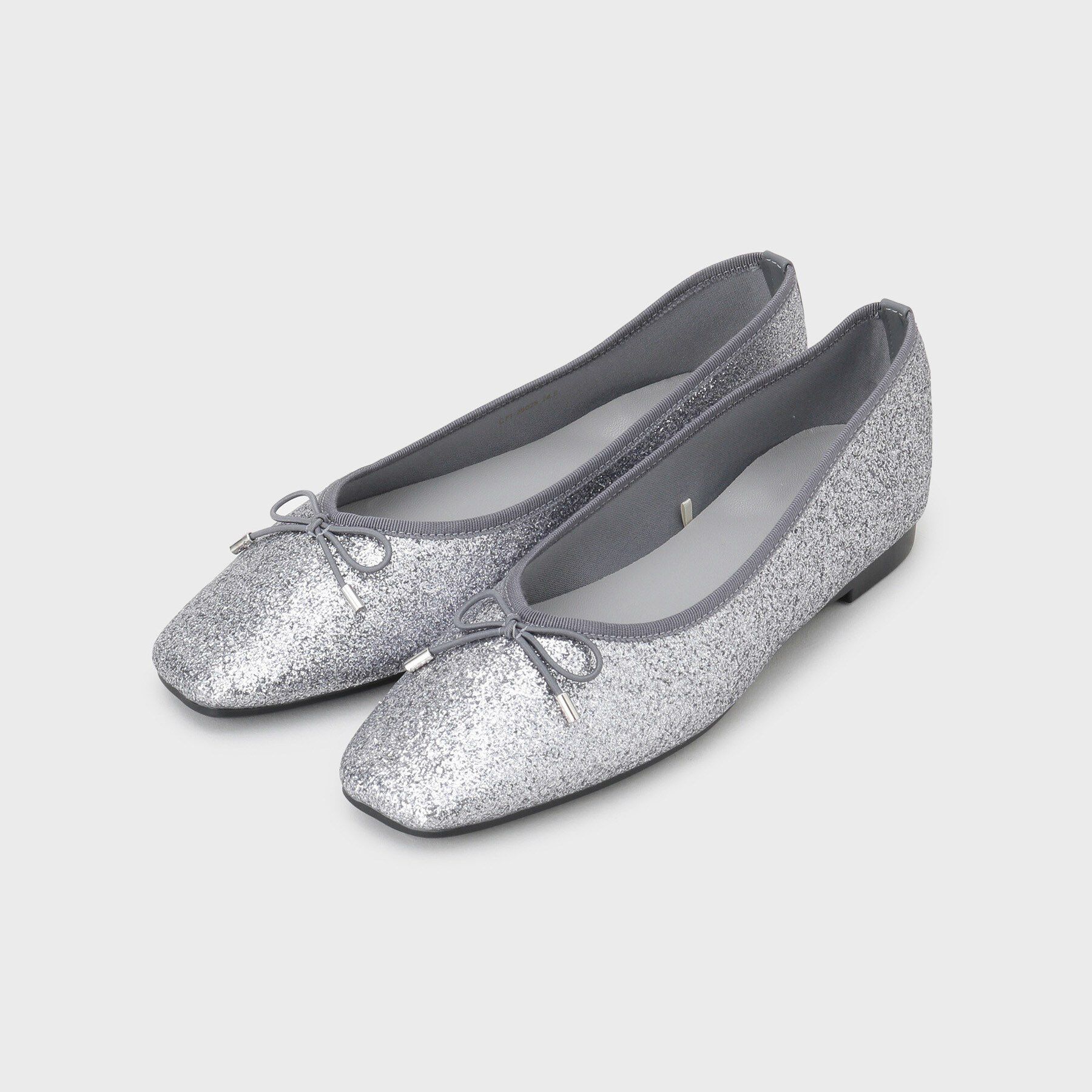 OPAQUE.CLIP「新色追加！【定番】名品フラットバレエシューズ」|パンプス|ブラックシルバー(2