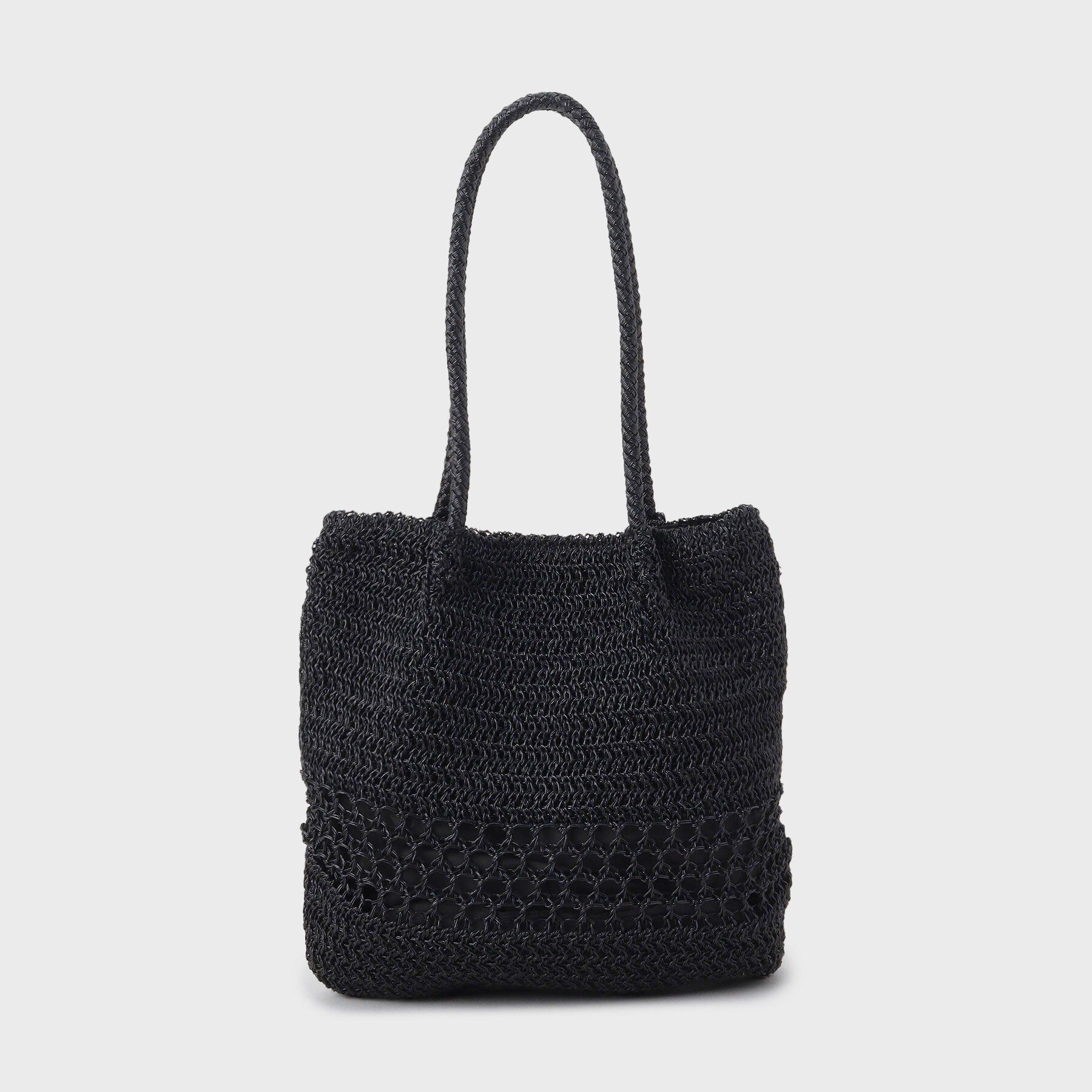 OPAQUE.CLIP「カギ針ラメデザインミドルバッグ」|トートバッグ|