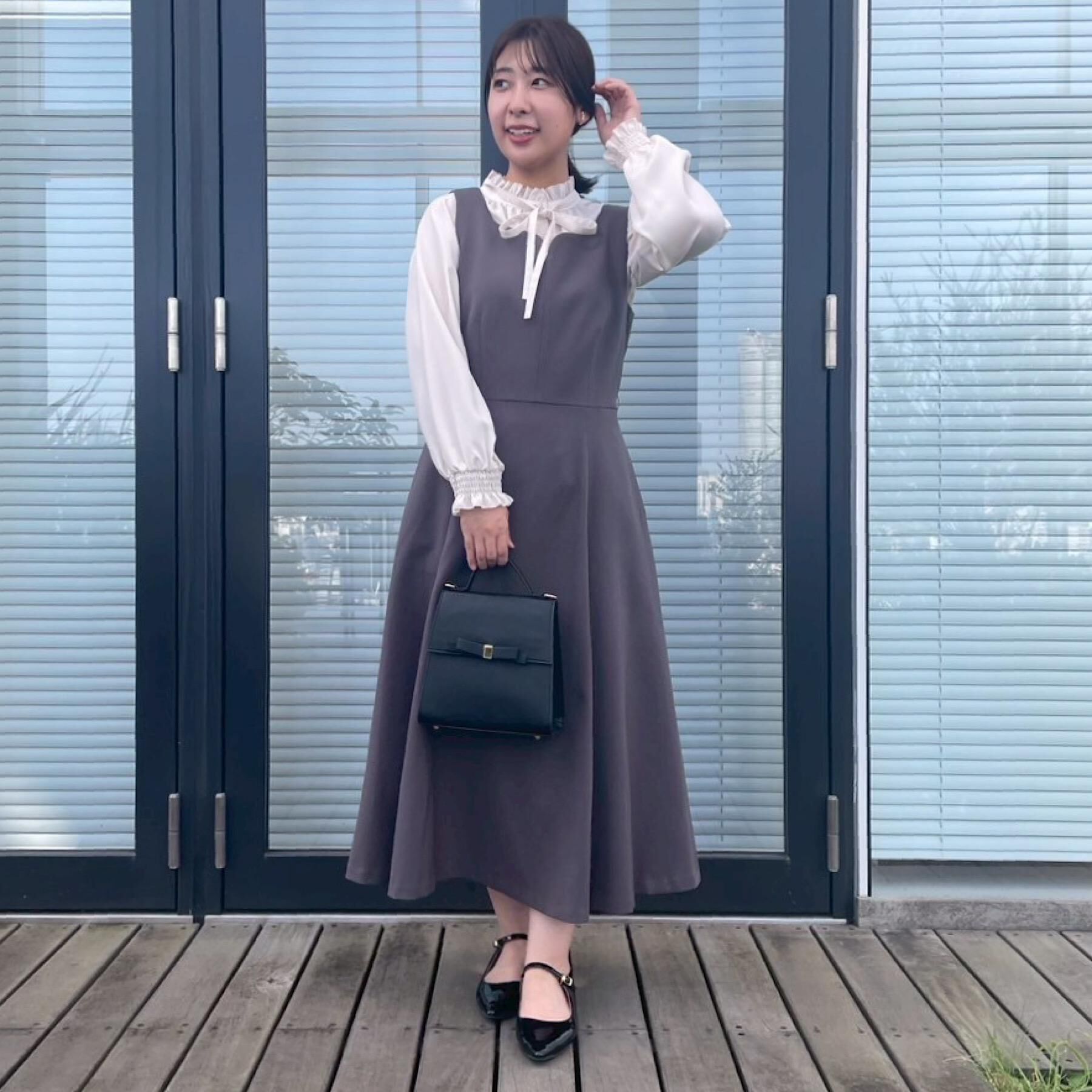 Couture broach「【フェミニン・通勤】タイ付きピコフリルブラウス」|シャツ・ブラウス|