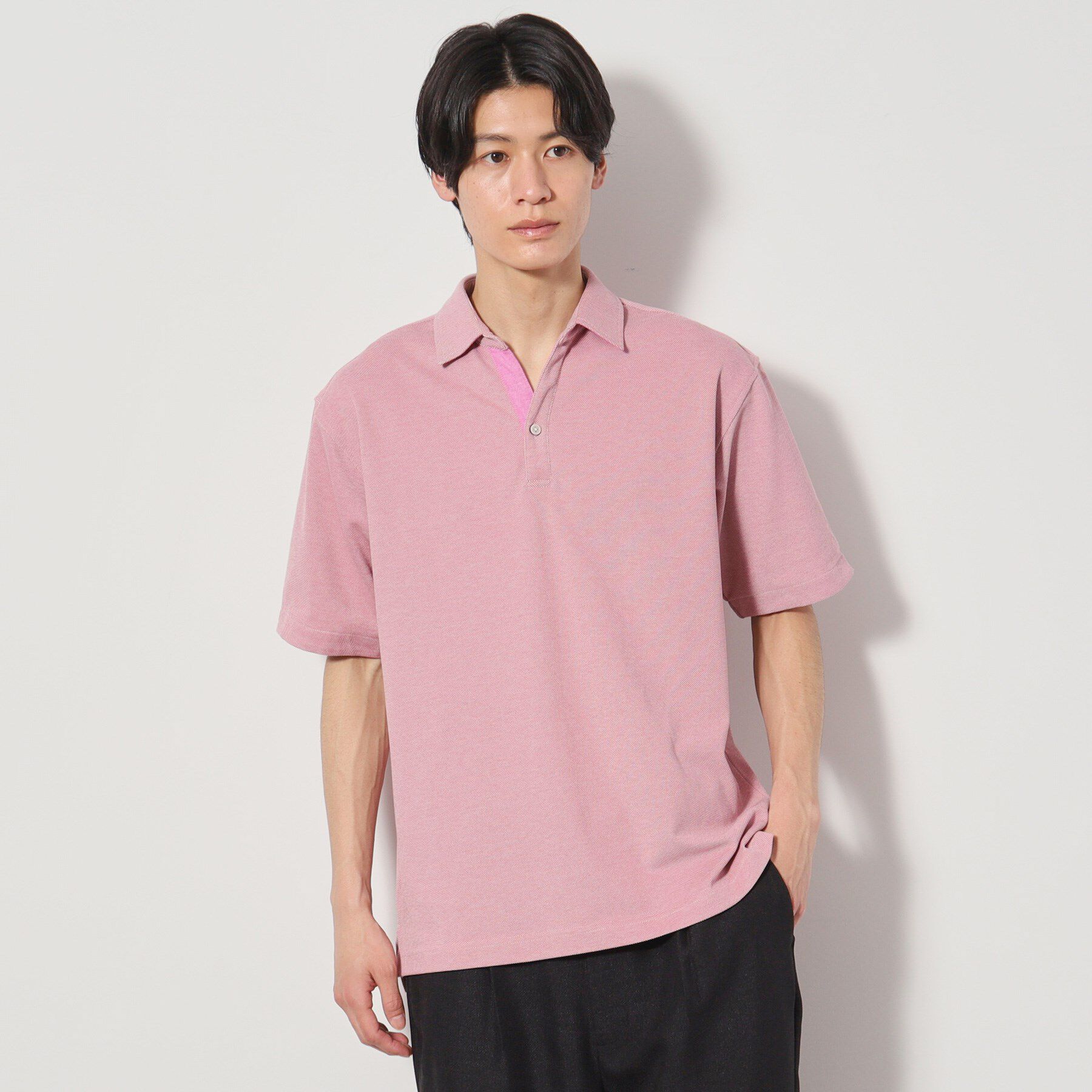 THE SHOP TK「シャンブレーカノコスキッパーポロシャツ」|ポロシャツ|