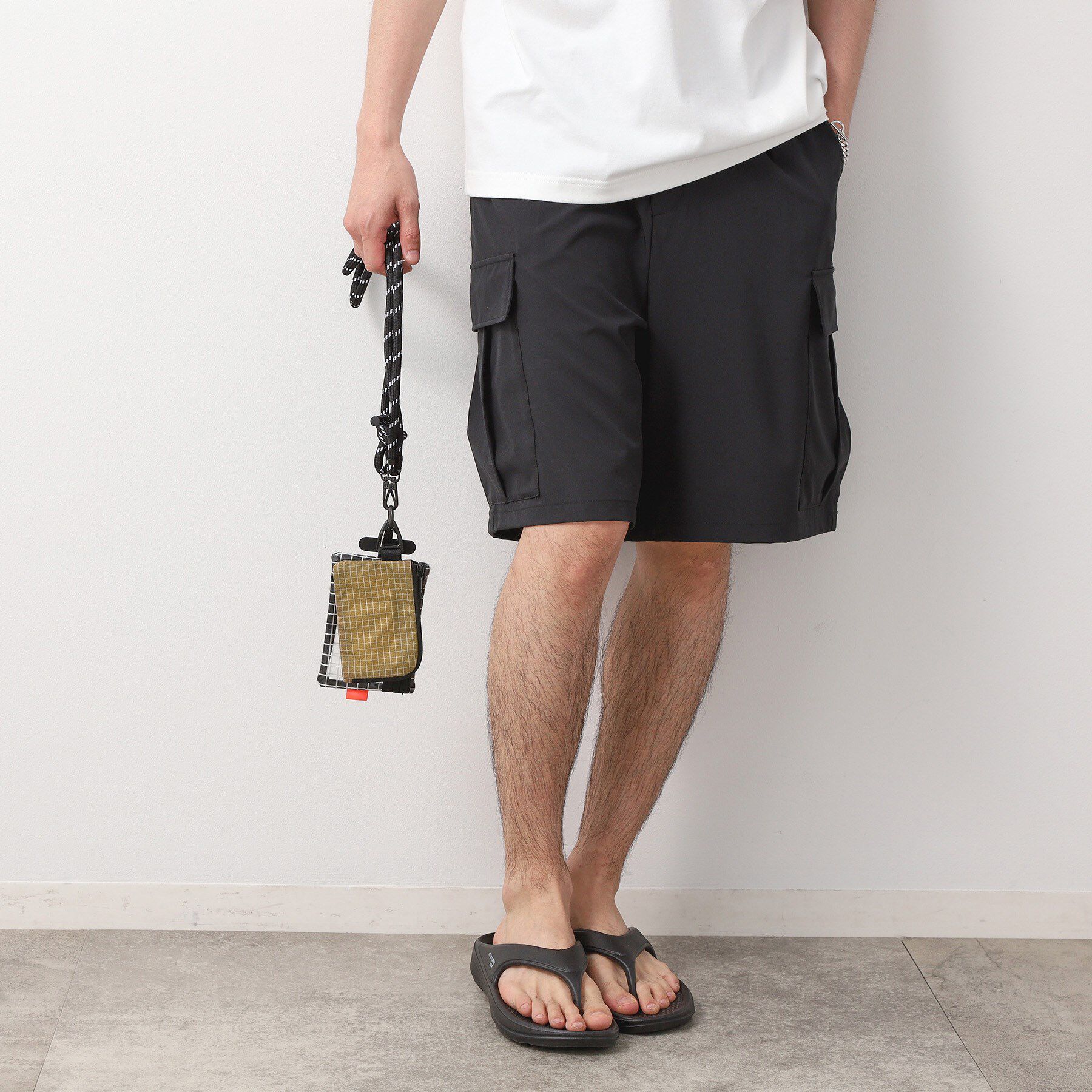 THE SHOP TK「3連ミニショルダーバッグ クリアポーチ＋ミニウォレット＋スマホホルダー【ユニセックス】」|ストラップ|