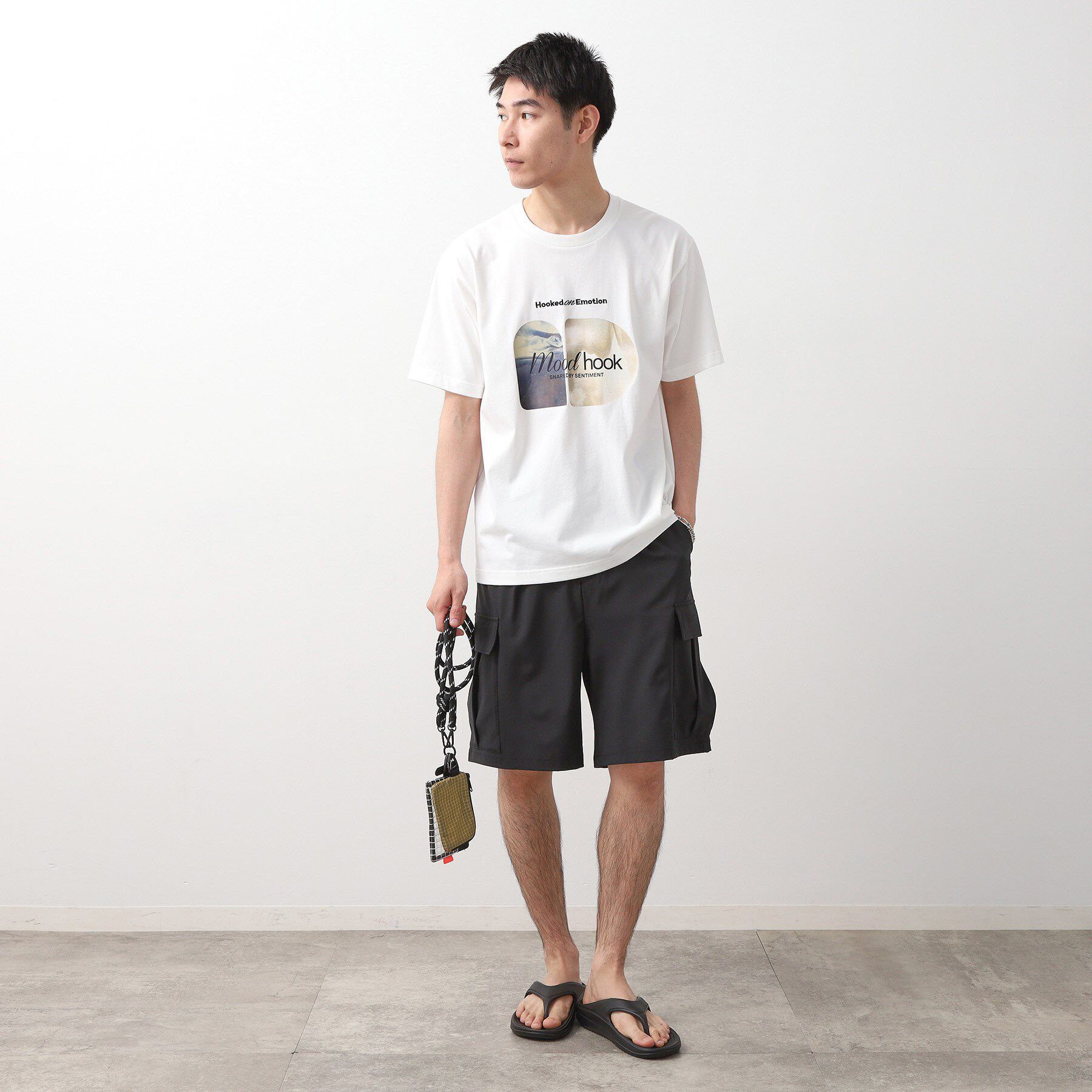 THE SHOP TK「3連ミニショルダーバッグ クリアポーチ＋ミニウォレット＋スマホホルダー【ユニセックス】」|ストラップ|