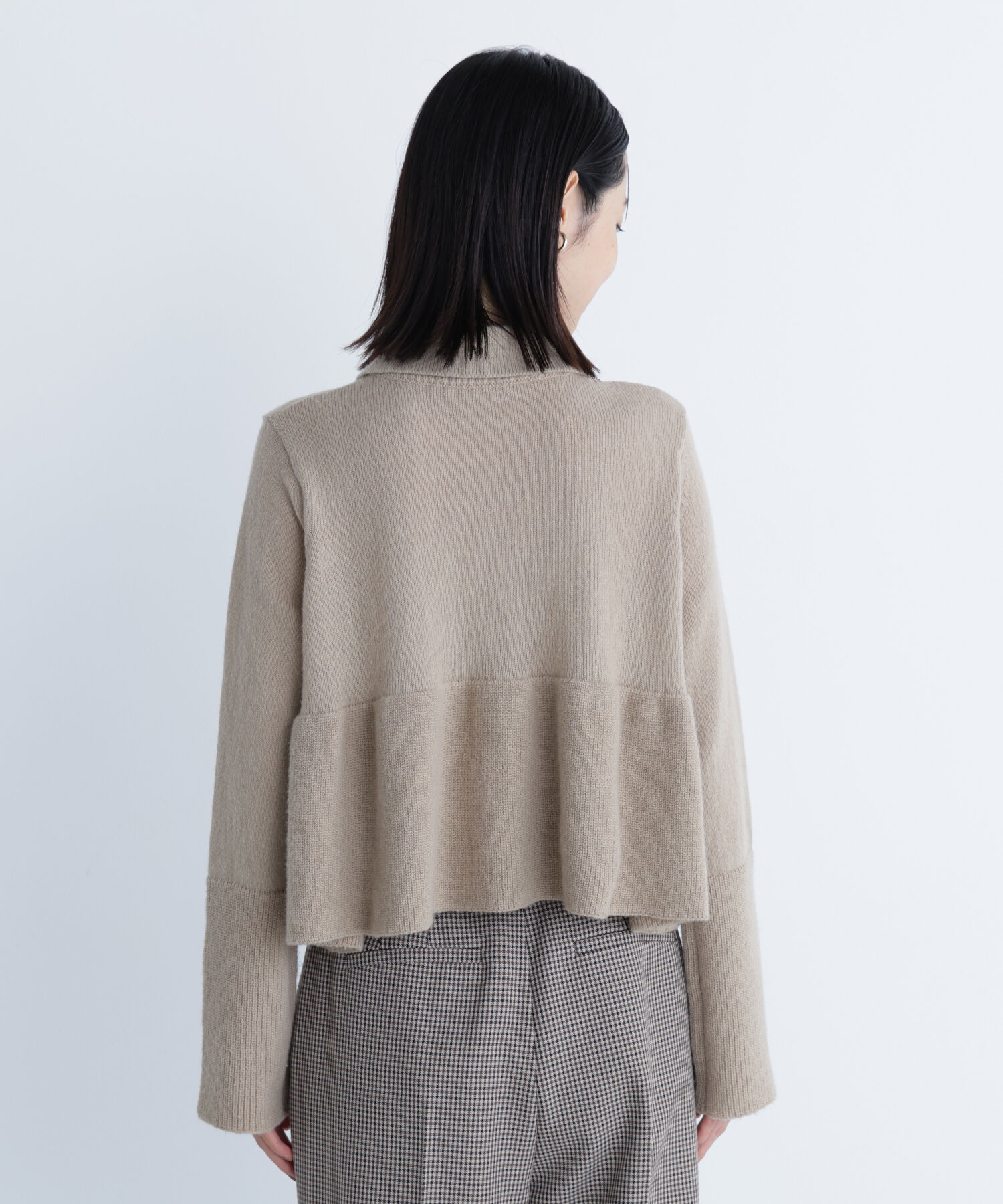  「襟付きペプラムニット」|ニット・セーター|