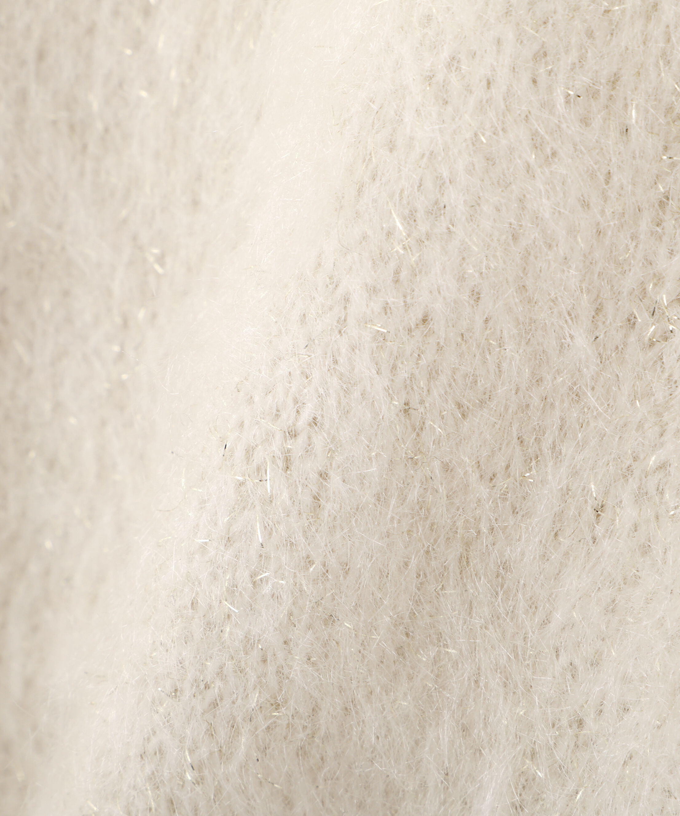  「デザインボタンラメシャギーカーディガン」|ニット・セーター|