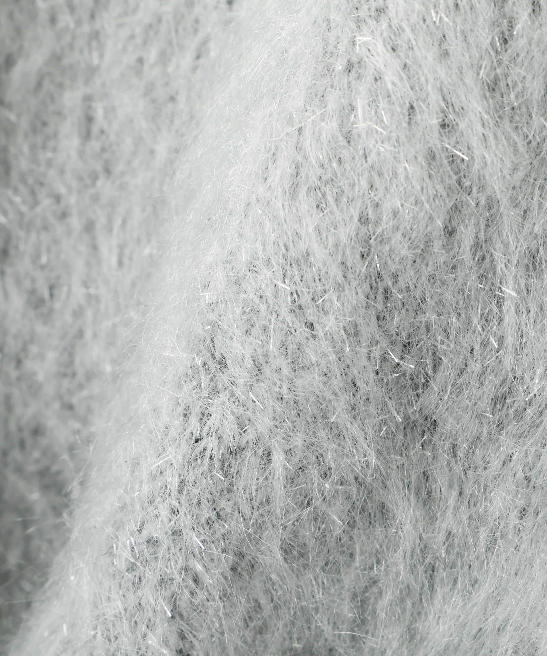  「デザインボタンラメシャギーカーディガン」|ニット・セーター|