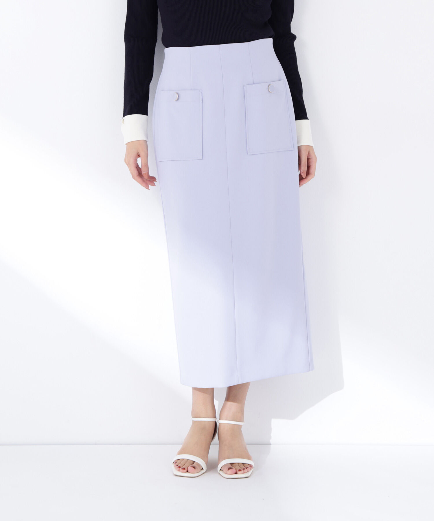 「アウトポケットナロースカート」|スカート|