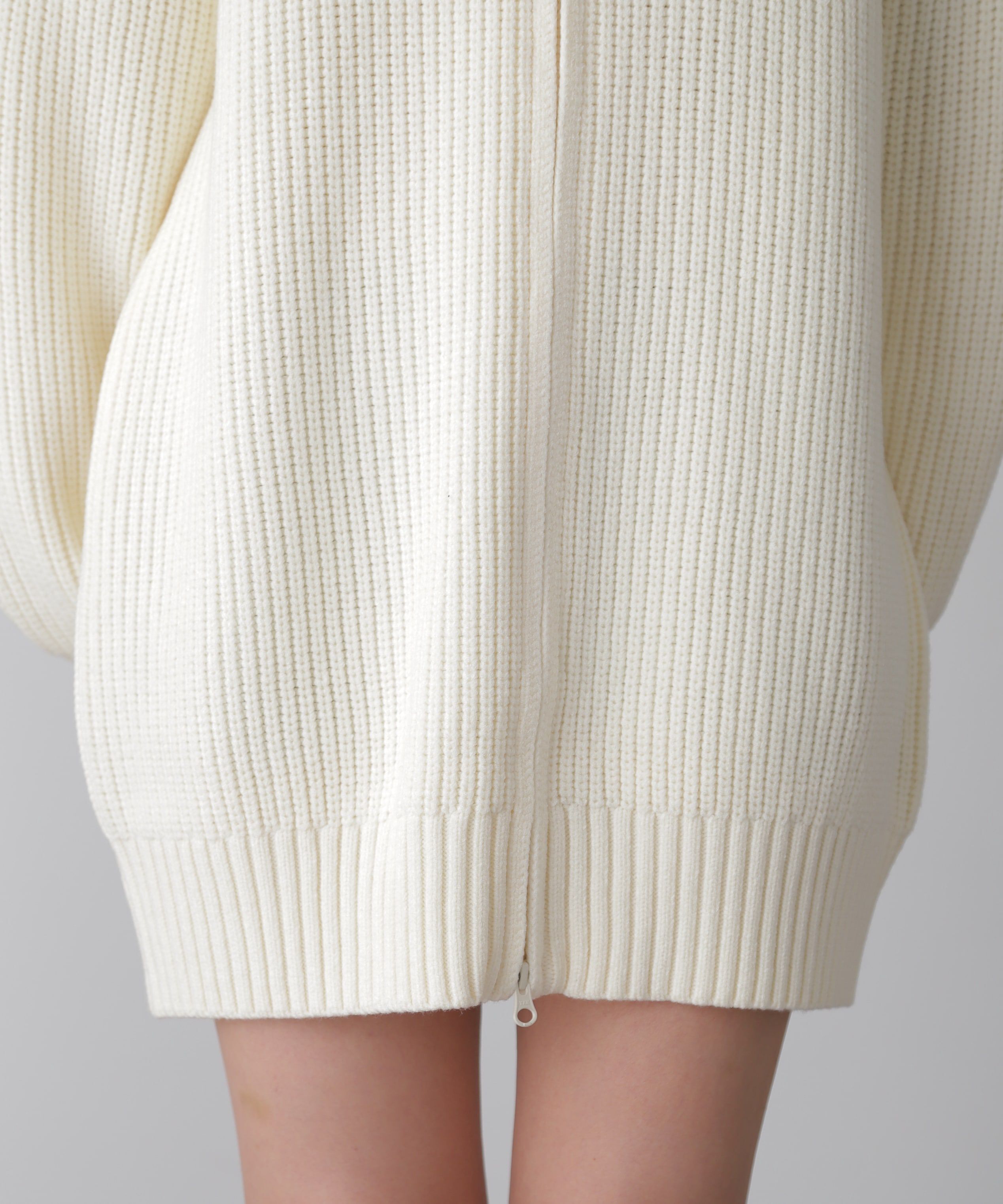  「ジップニットミニワンピース」|ワンピース|