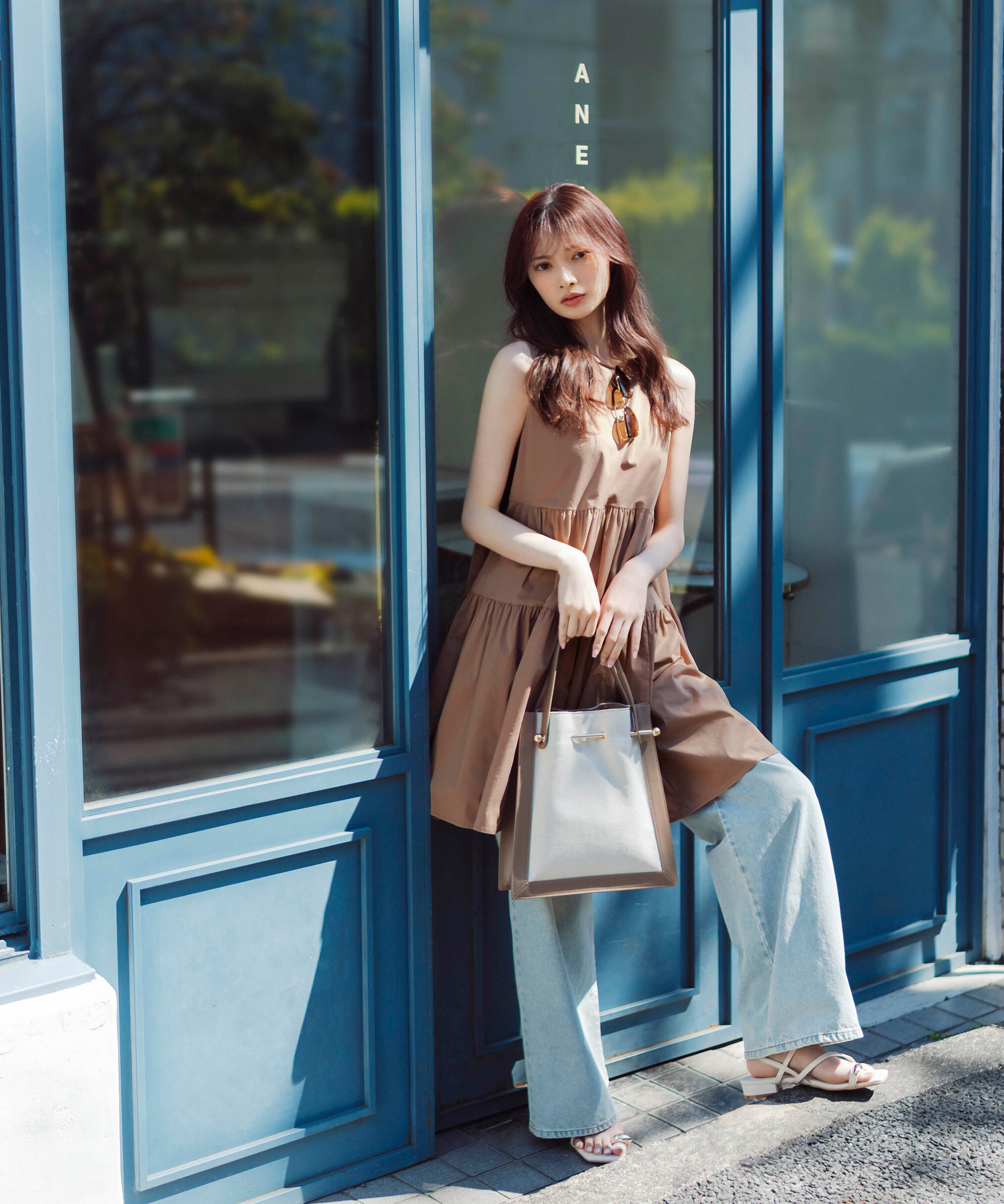 PROPORTION BODY DRESSING「ワイドデニムパンツ」|その他|ライトブルー