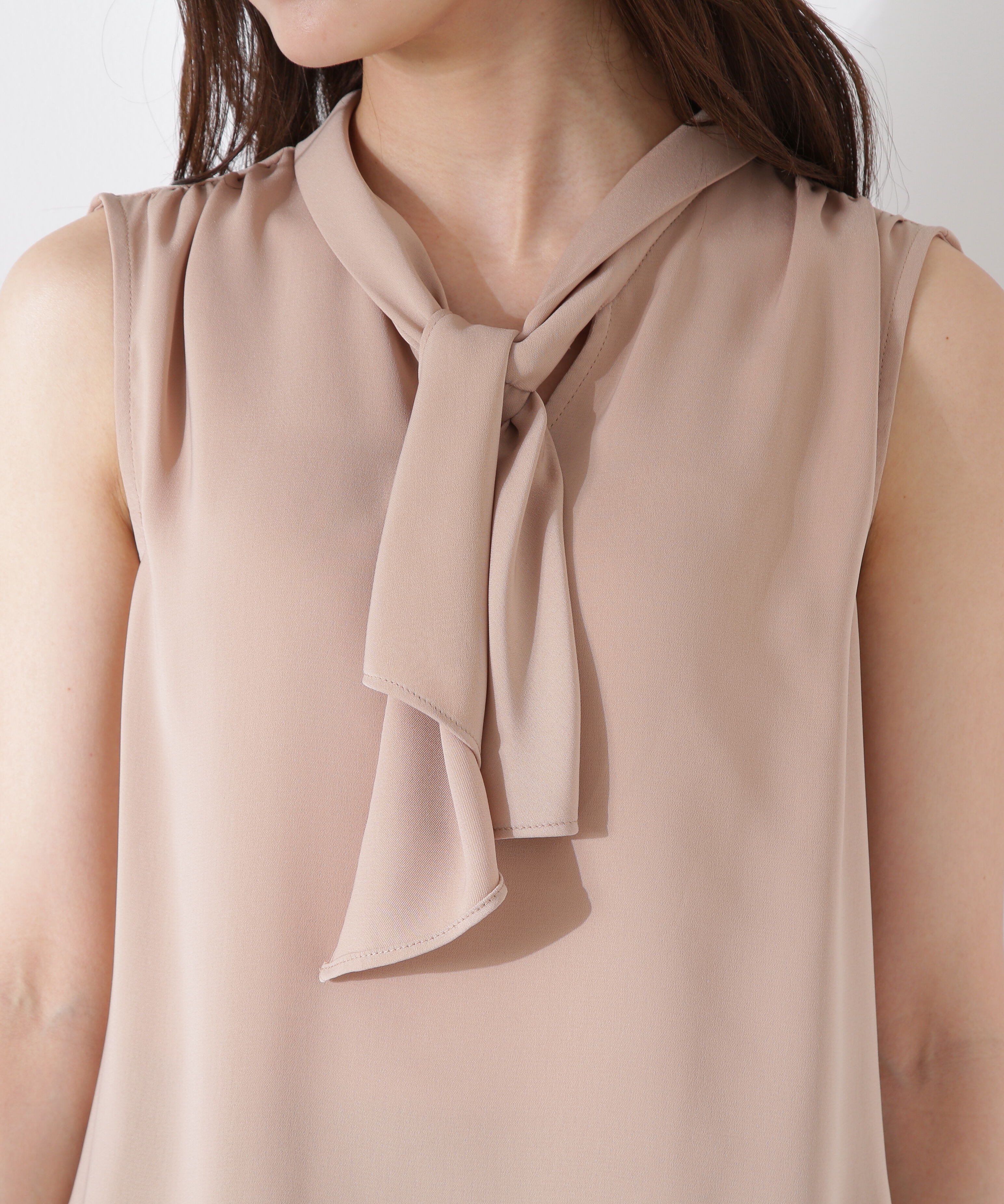 PROPORTION BODY DRESSING「パール付きフリルタイブラウス」|シャツ・ブラウス|