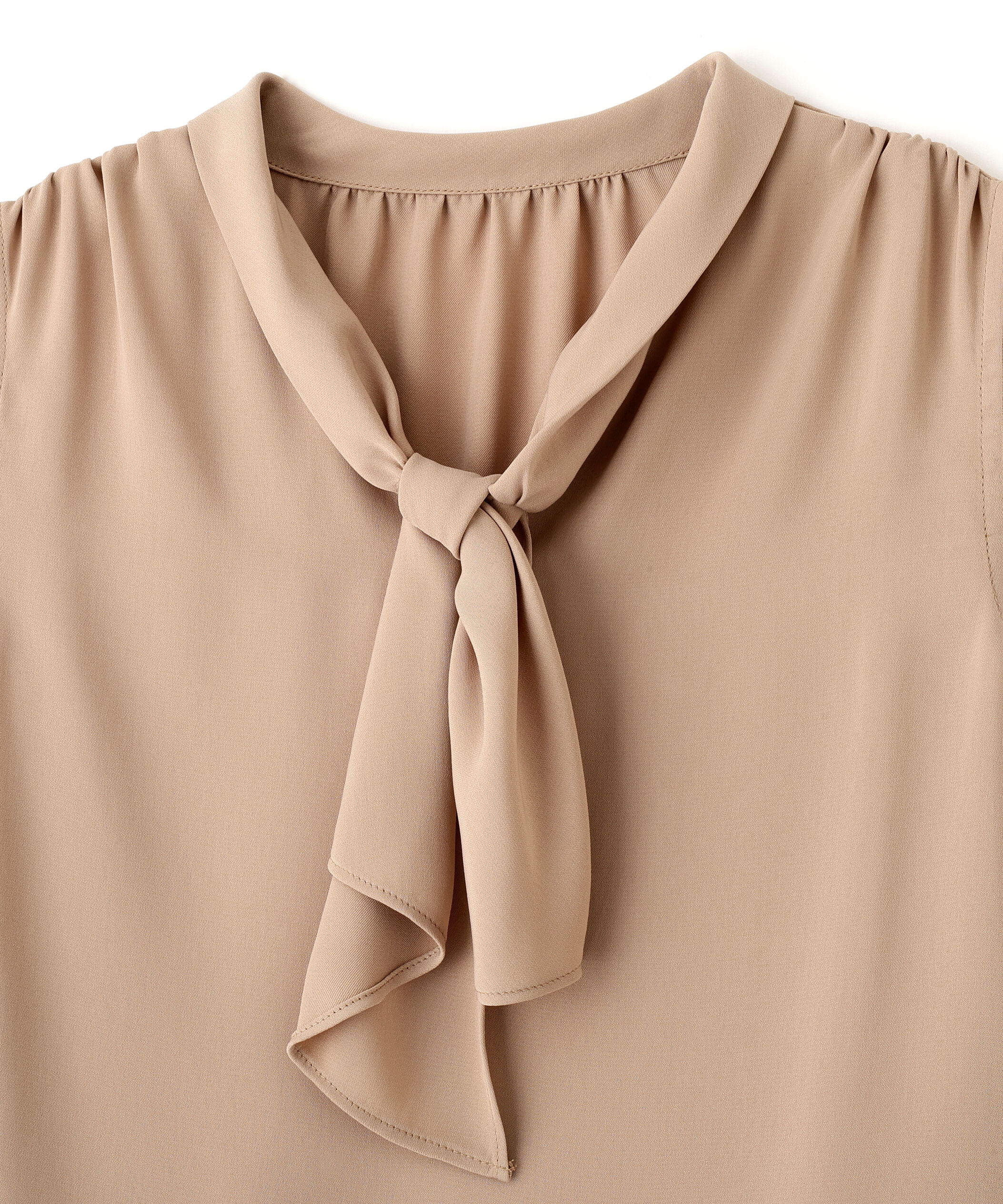 PROPORTION BODY DRESSING「パール付きフリルタイブラウス」|シャツ・ブラウス|