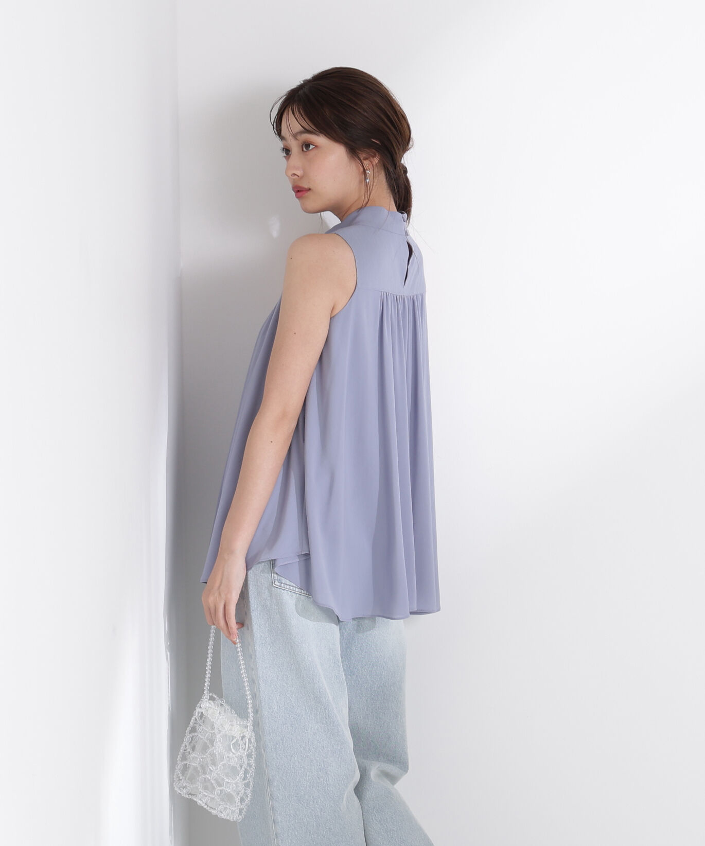 PROPORTION BODY DRESSING「ベルト付楊柳ブラウス」|シャツ・ブラウス|