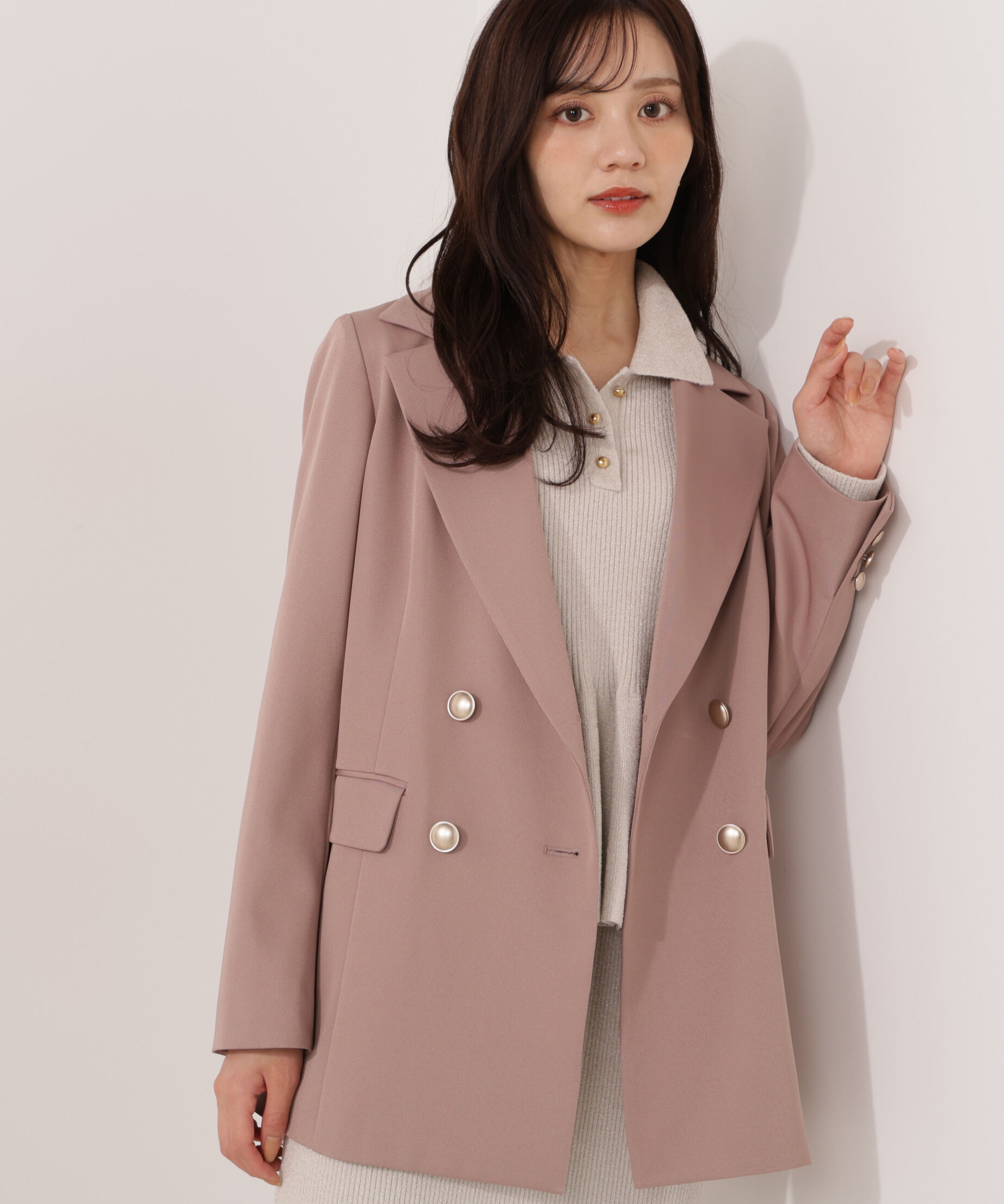 PROPORTION BODY DRESSING「ゴールド釦ダブルブレストジャケット 25AW」|その他|