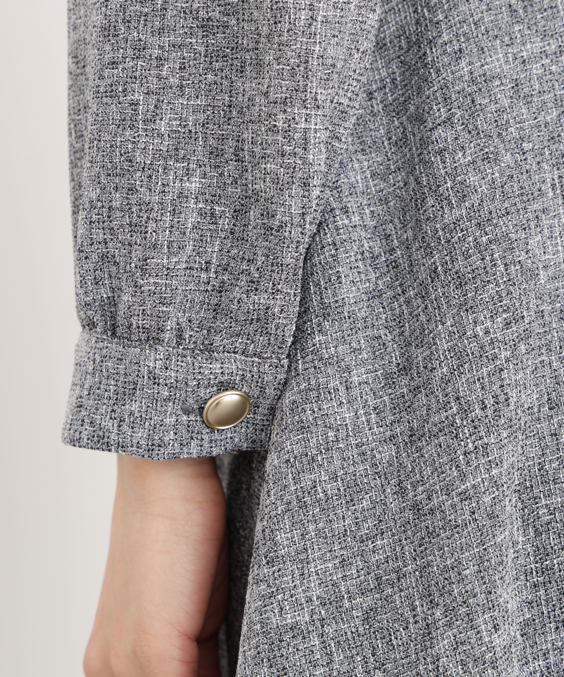 PROPORTION BODY DRESSING「フロント釦ツイードワンピース 25AW」|ワンピース|