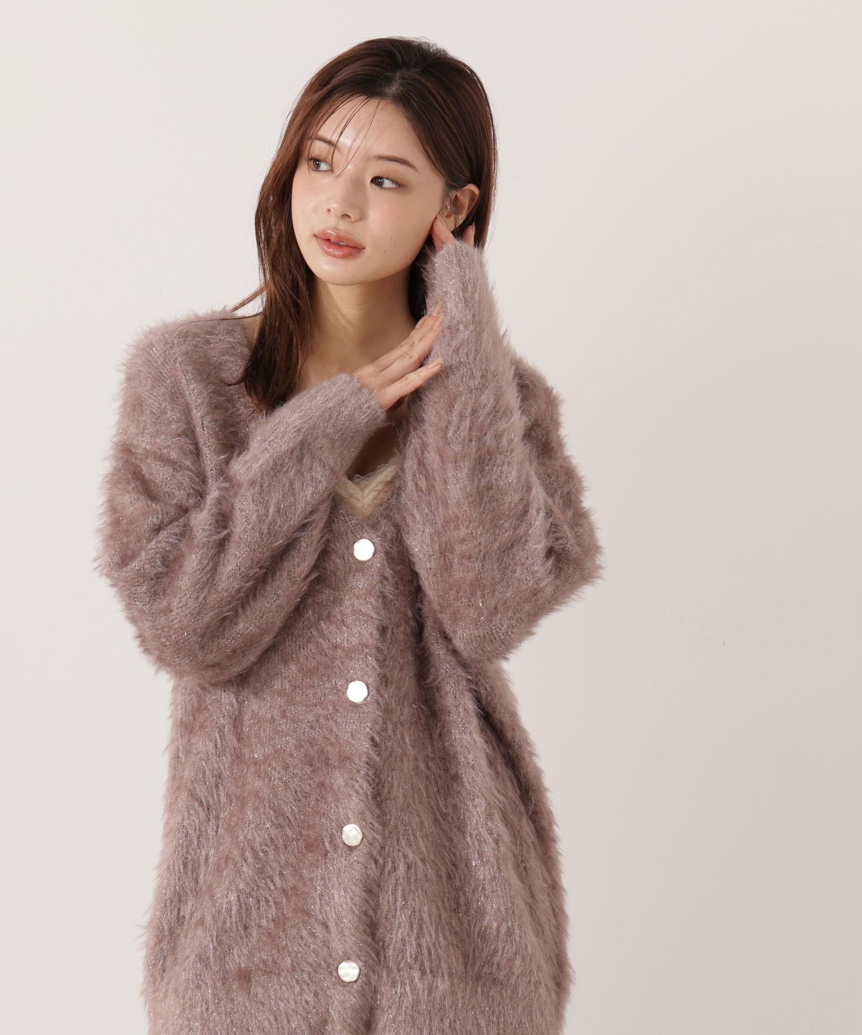 PROPORTION BODY DRESSING「キャットBIGカーディガン 25AW」|カーディガン|