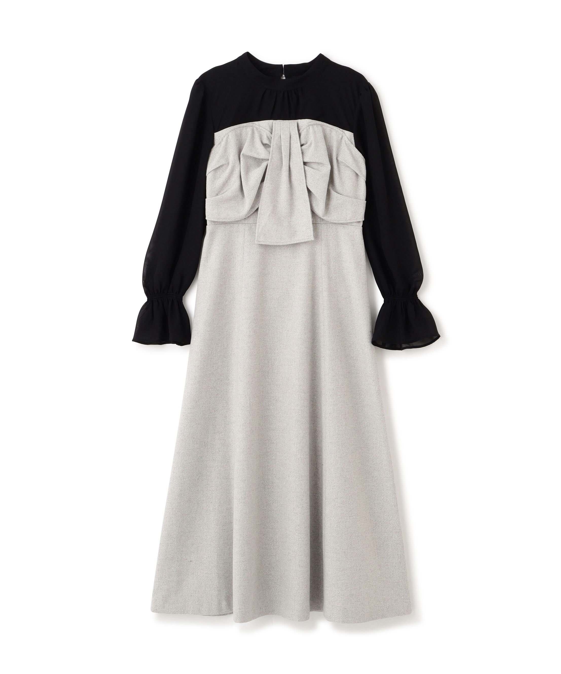 PROPORTION BODY DRESSING「フロントリボンミックスドッキングワンピース 25AW」|ワンピース|