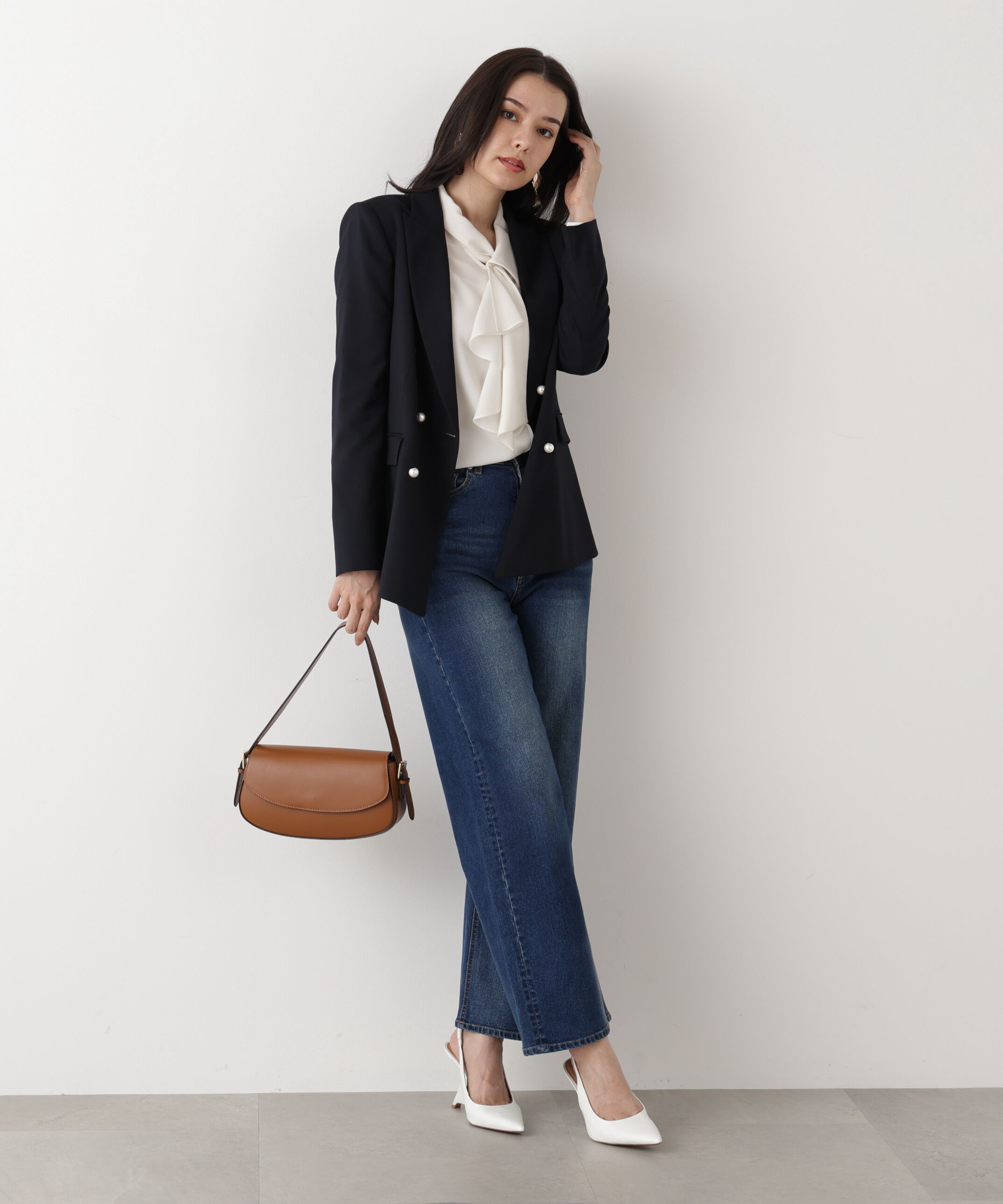  「◆ラッフルボウタイブラウス」|シャツ・ブラウス|