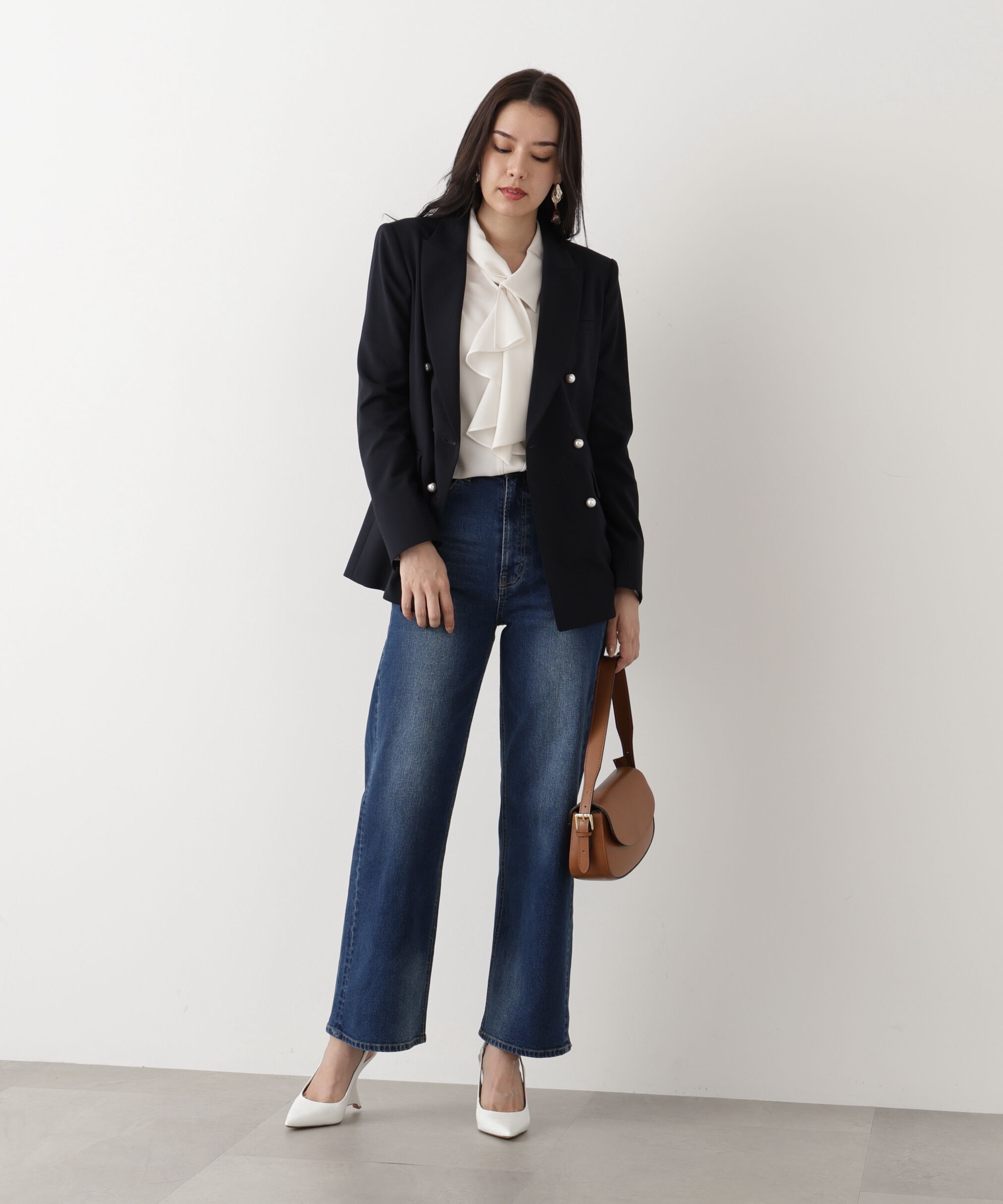  「◆ラッフルボウタイブラウス」|シャツ・ブラウス|