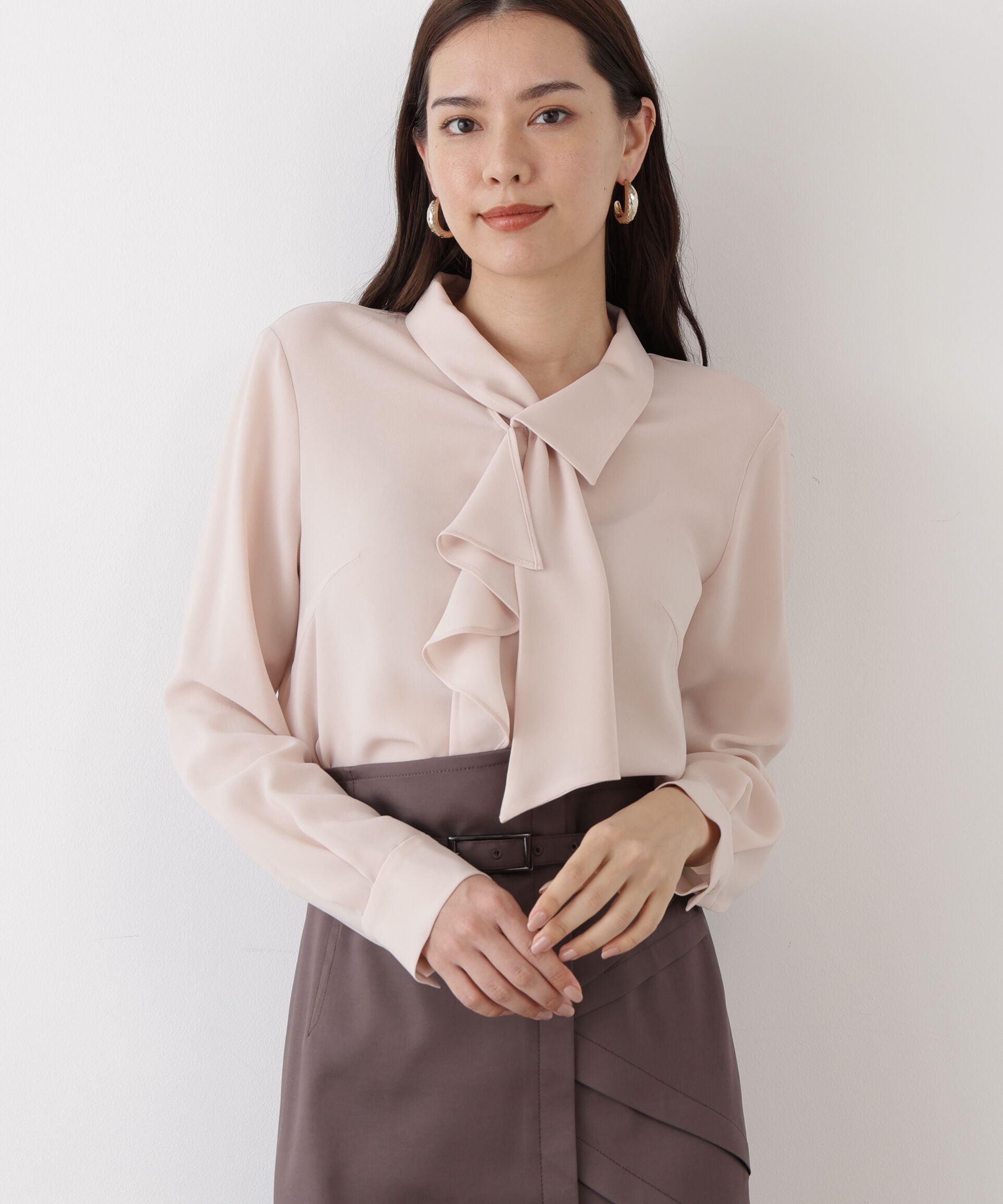  「◆ラッフルボウタイブラウス」|シャツ・ブラウス|