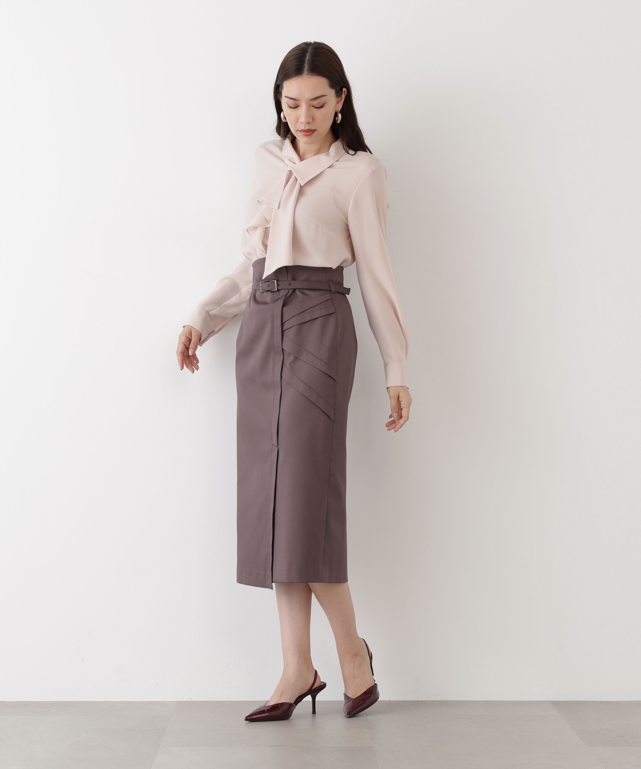  「◆ラッフルボウタイブラウス」|シャツ・ブラウス|