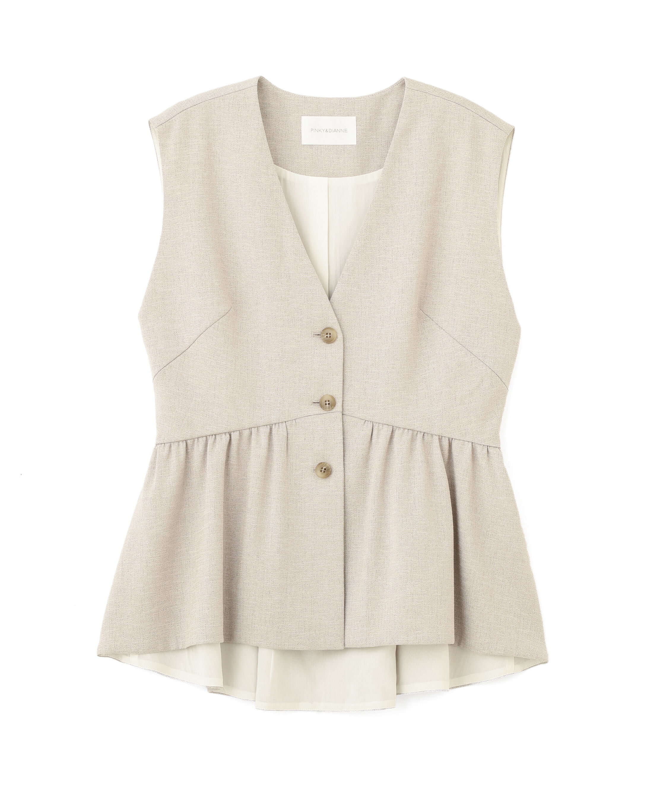  「［美香さん着用］スラブ調ペプラムブラウス」|シャツ・ブラウス|