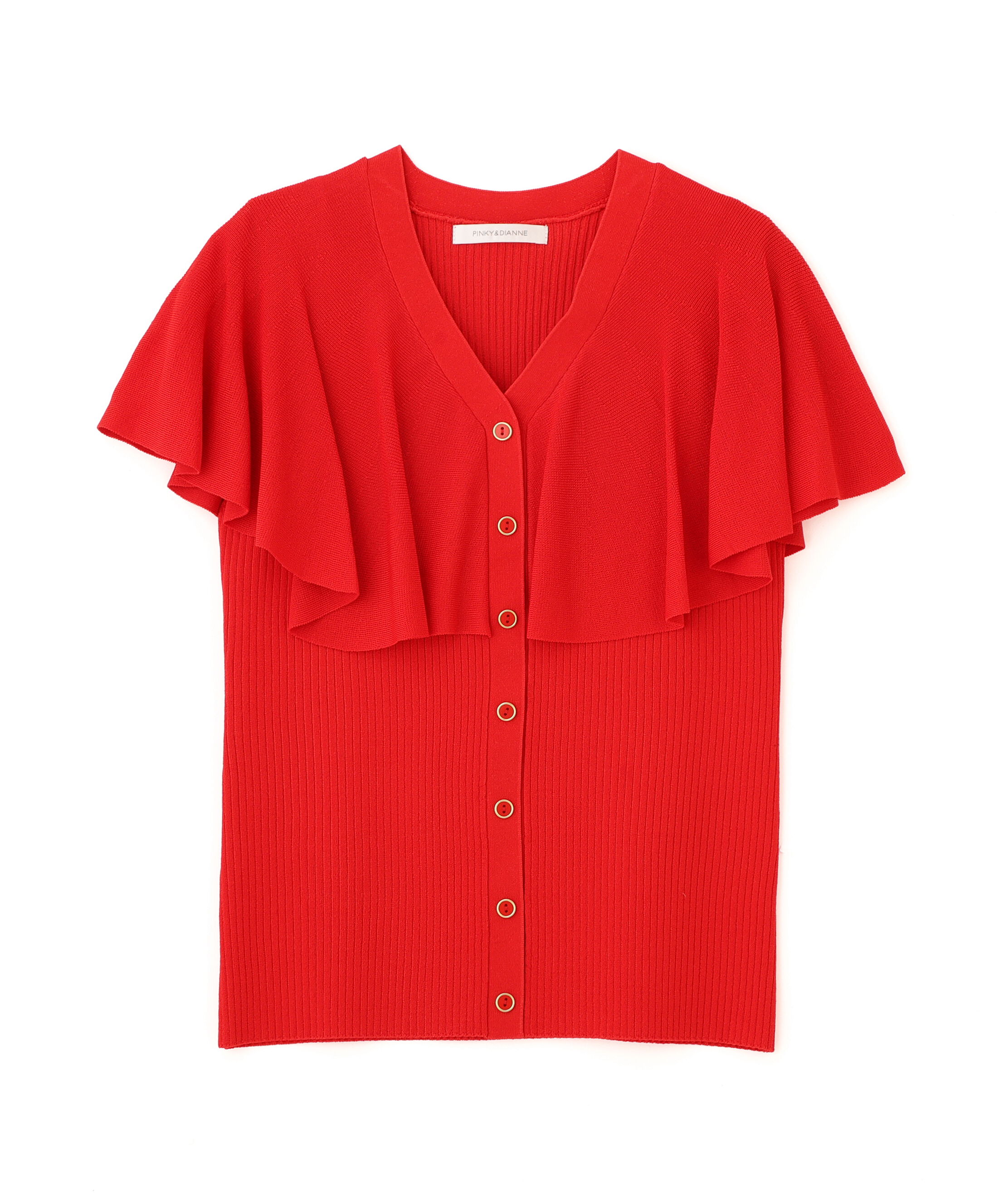  「Vネックケープニットプルオーバー」|ニット・セーター|