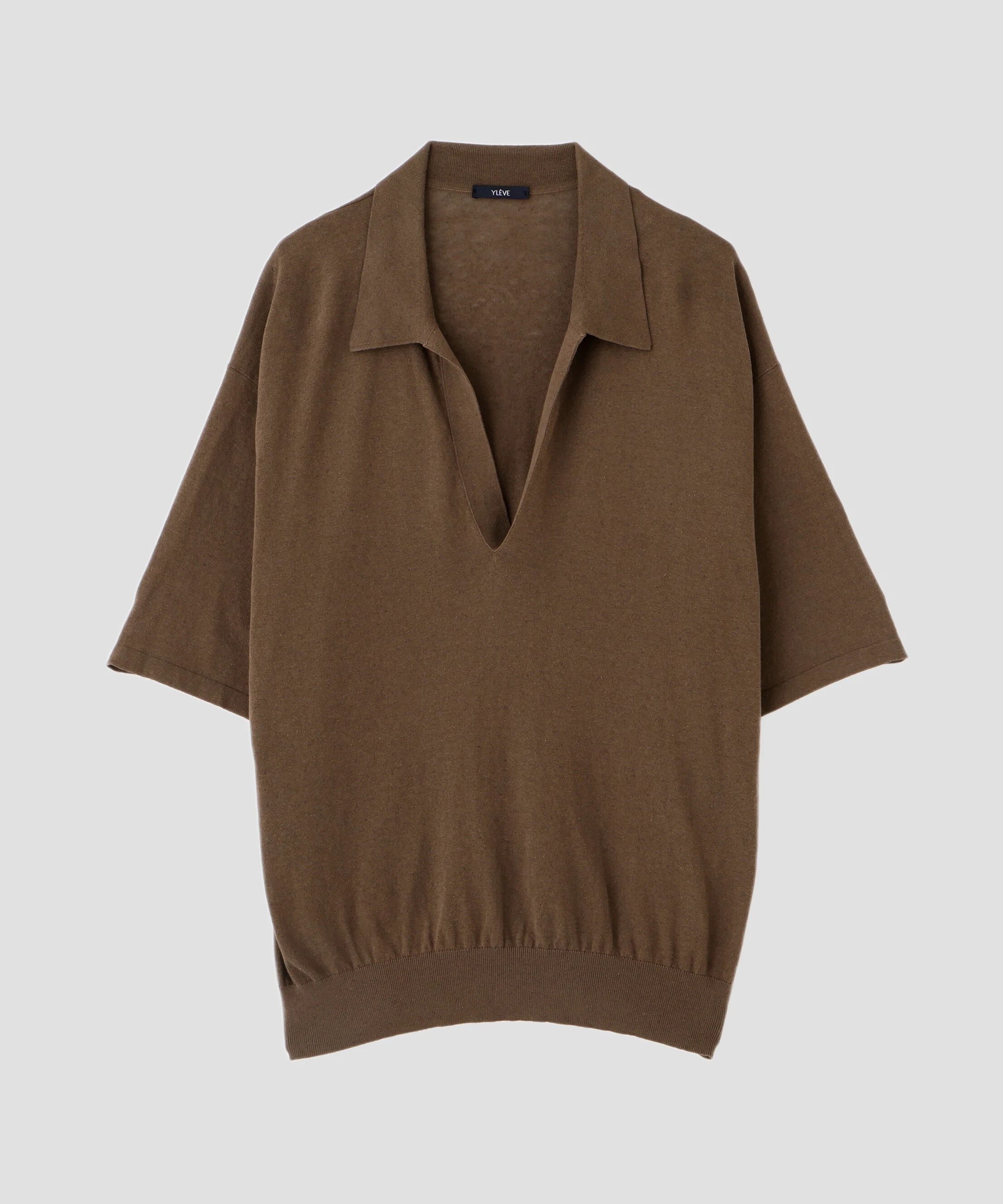 YLEVE 「YLEVE / COTTON LINEN KNIT SKIPPER POLO」|ニット・セーター|