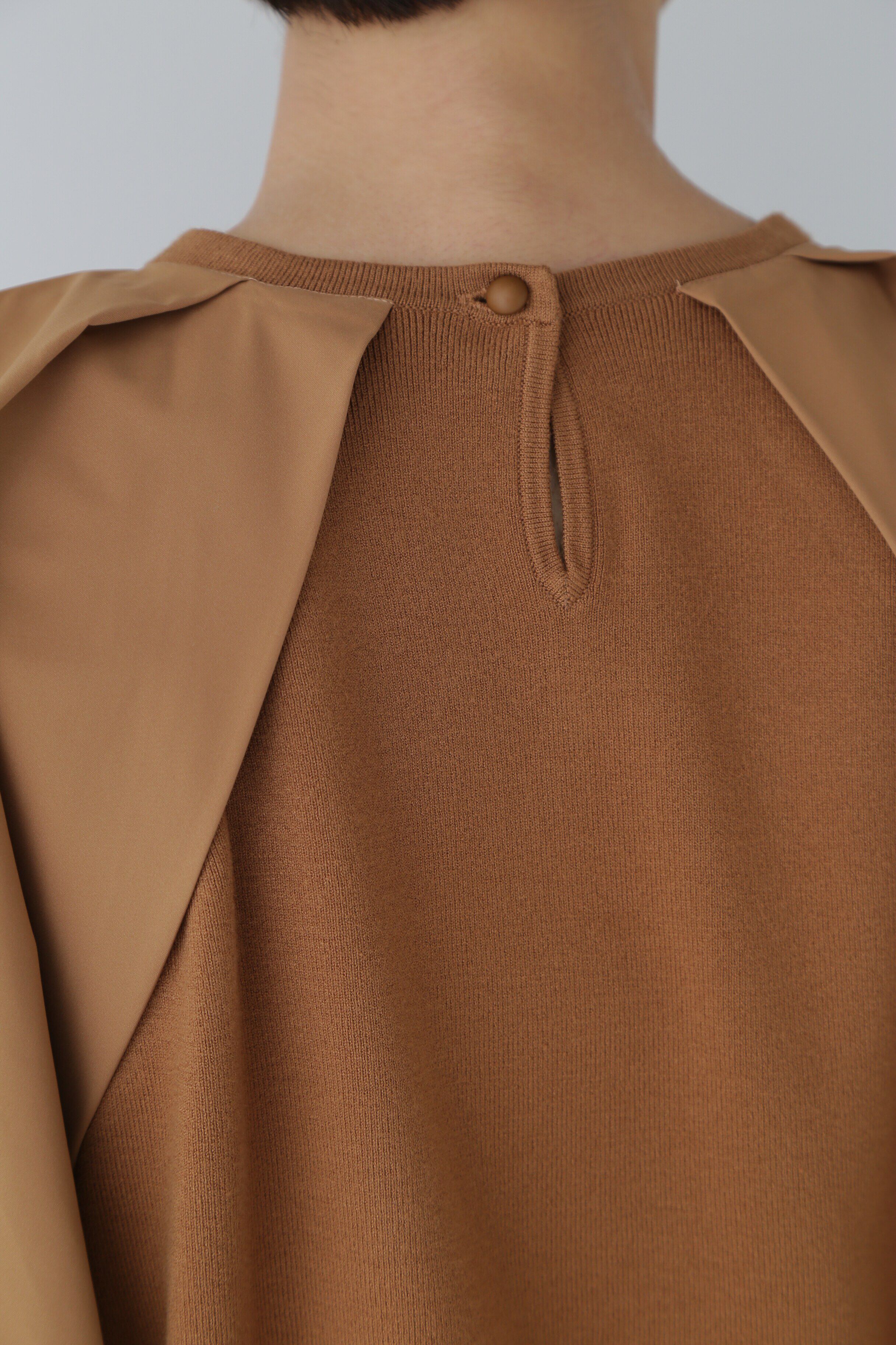  「◆布帛コンビニットプルオーバー」|ニット・セーター|