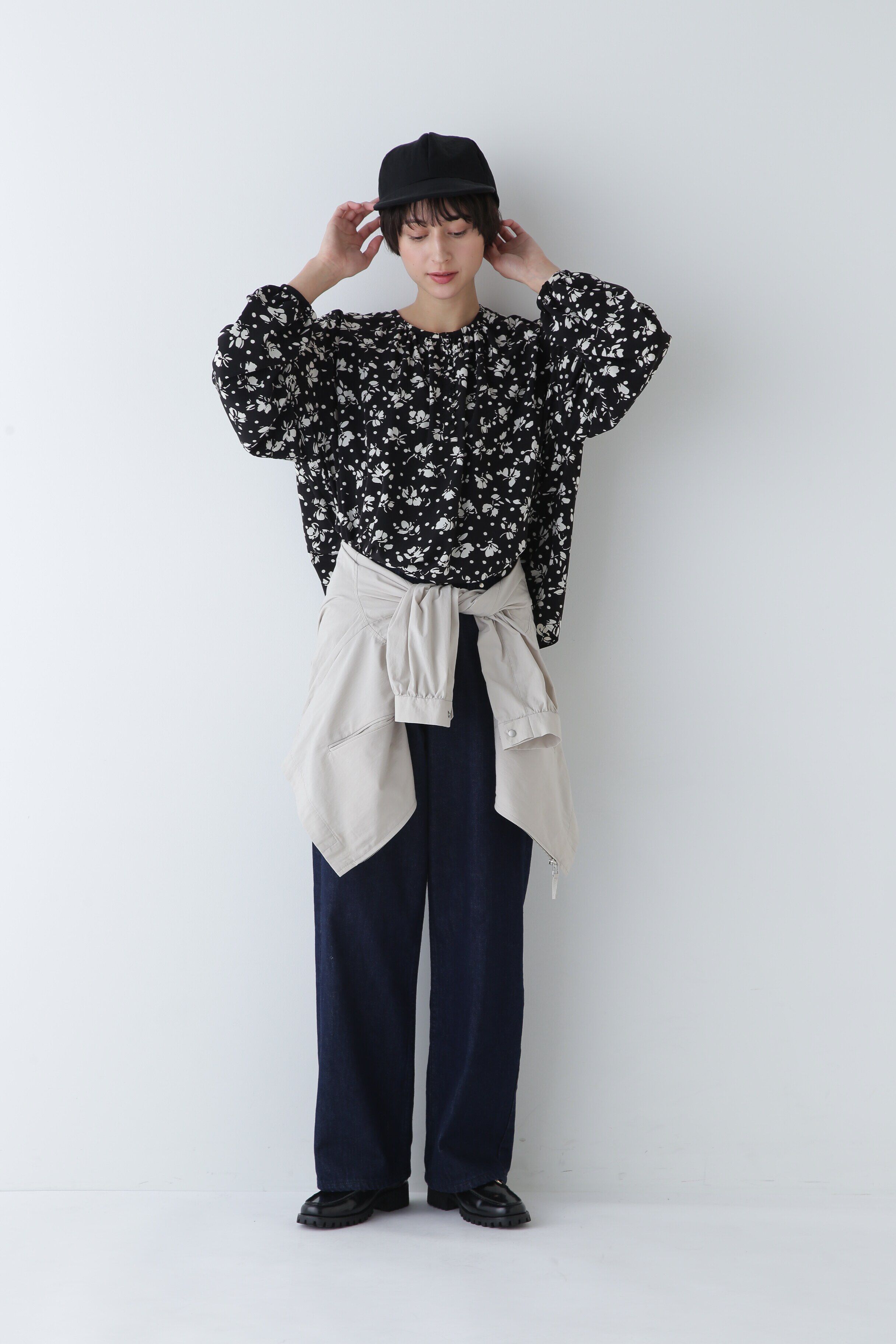  「◆ノーカラーショートブルゾン」|ブルゾン・スタジャン|