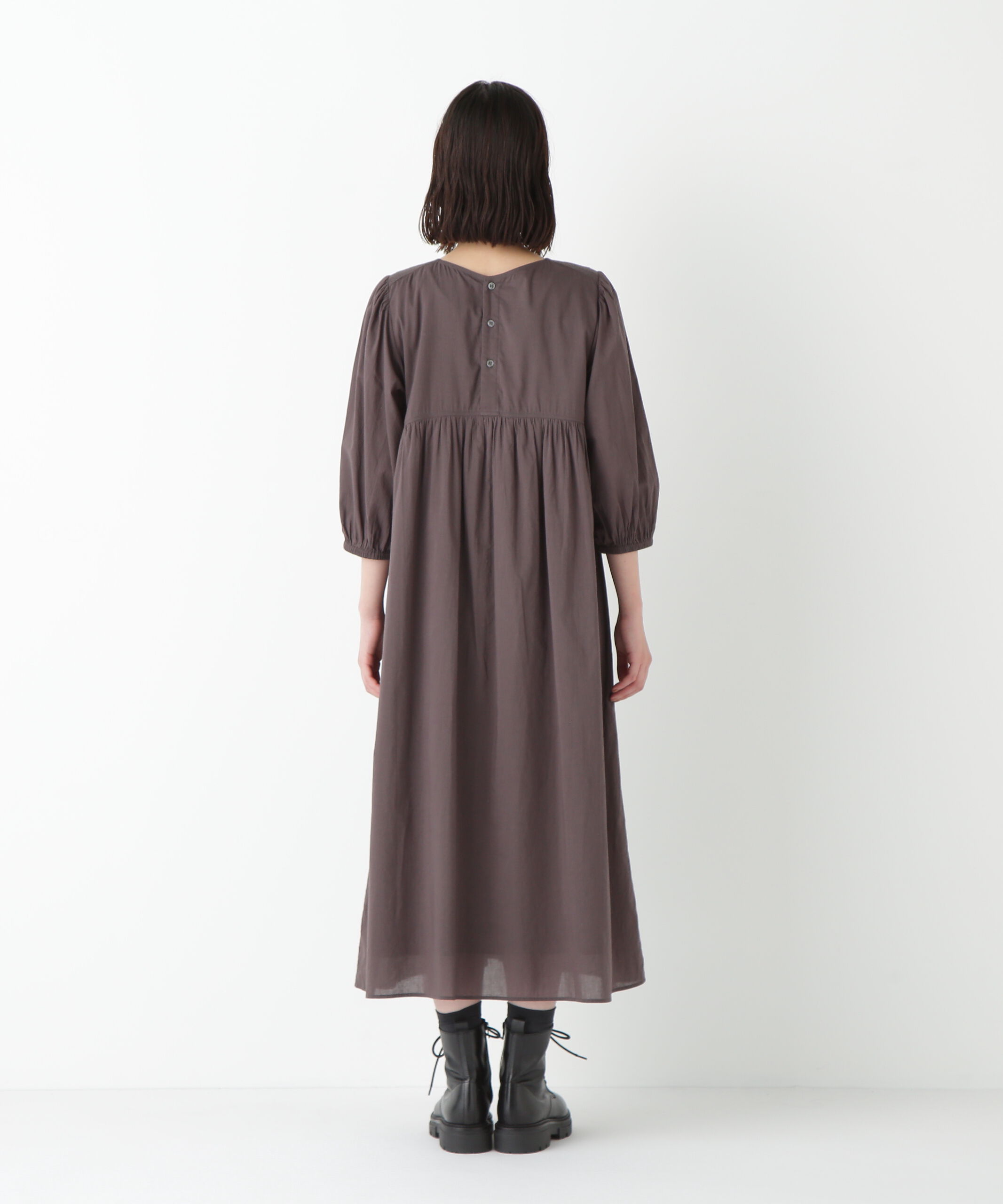  「◆インドコットンボイルキルティングドッキングワンピース」|ワンピース|