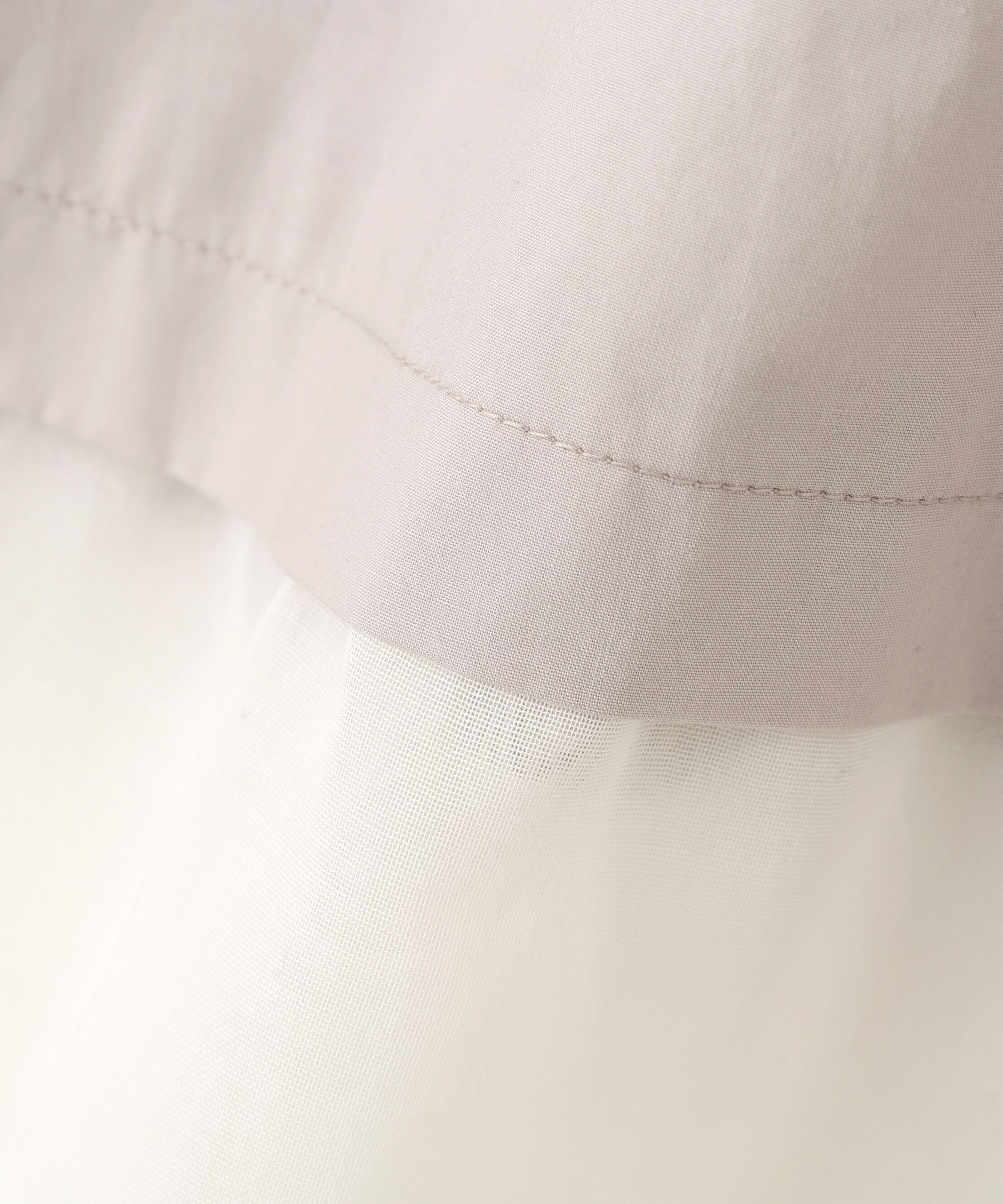  「◆シアーヘムドッキングハイネックブラウス」|シャツ・ブラウス|