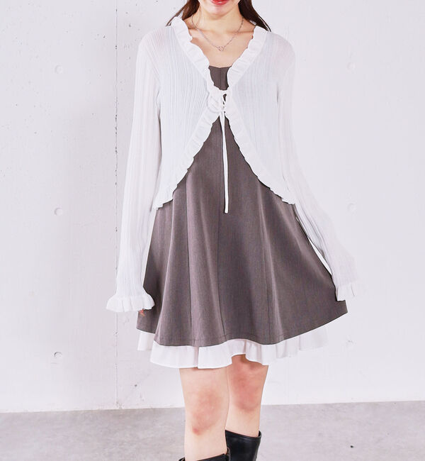 archives「裾レイヤードミニキャミワンピース」|ワンピース|GRAY