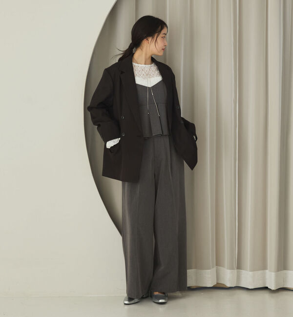 archives「【ＯＮかわ】プリーツペプラムビスチェ&times;スラックスＳＥＴ」|ワンピース|